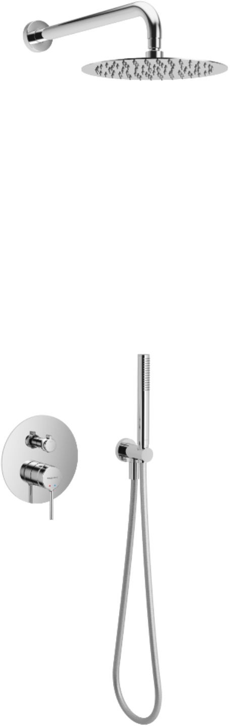 Excellent Pi Duschset Unterputz mit Regenbrause chrom AREX.SET.1247CR