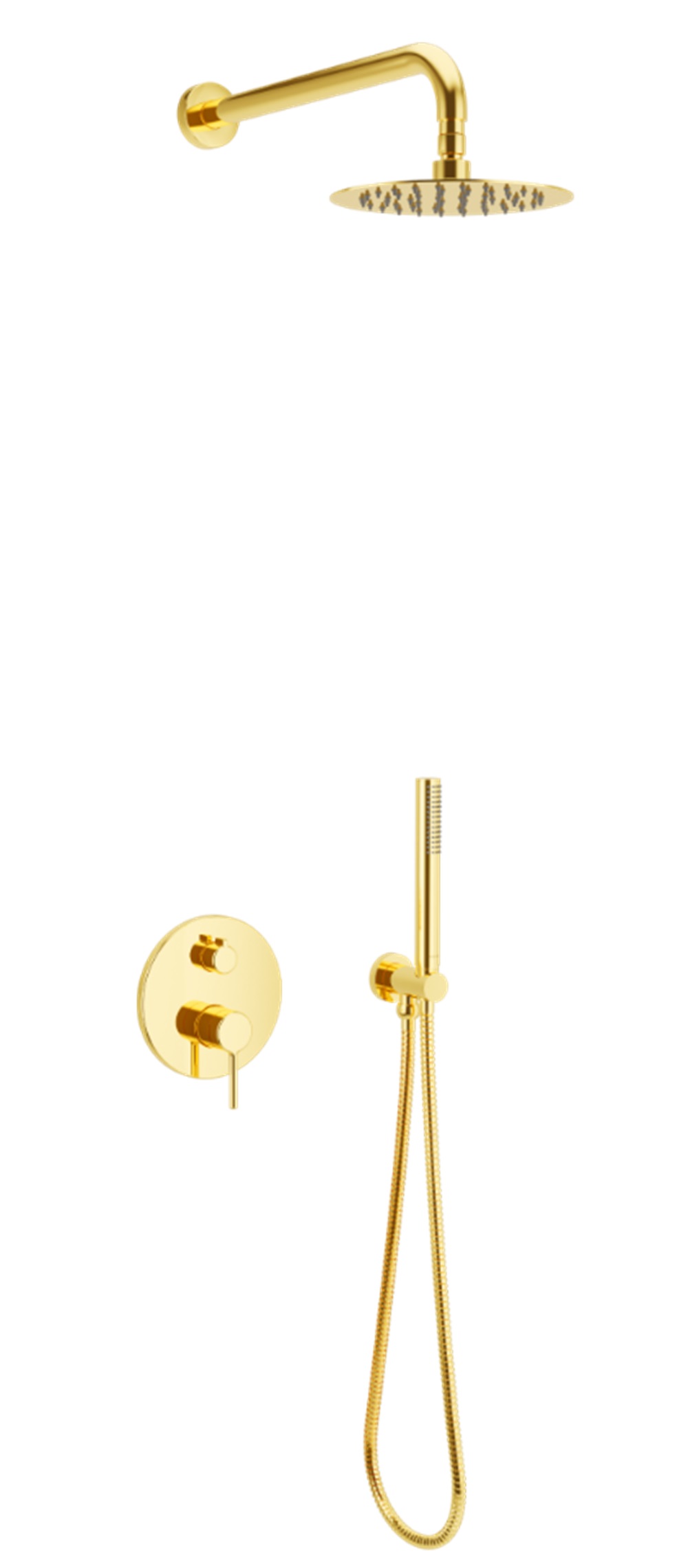 Excellent Pi Duschset Unterputz mit Regenbrause gold AREX.SET.1247GL
