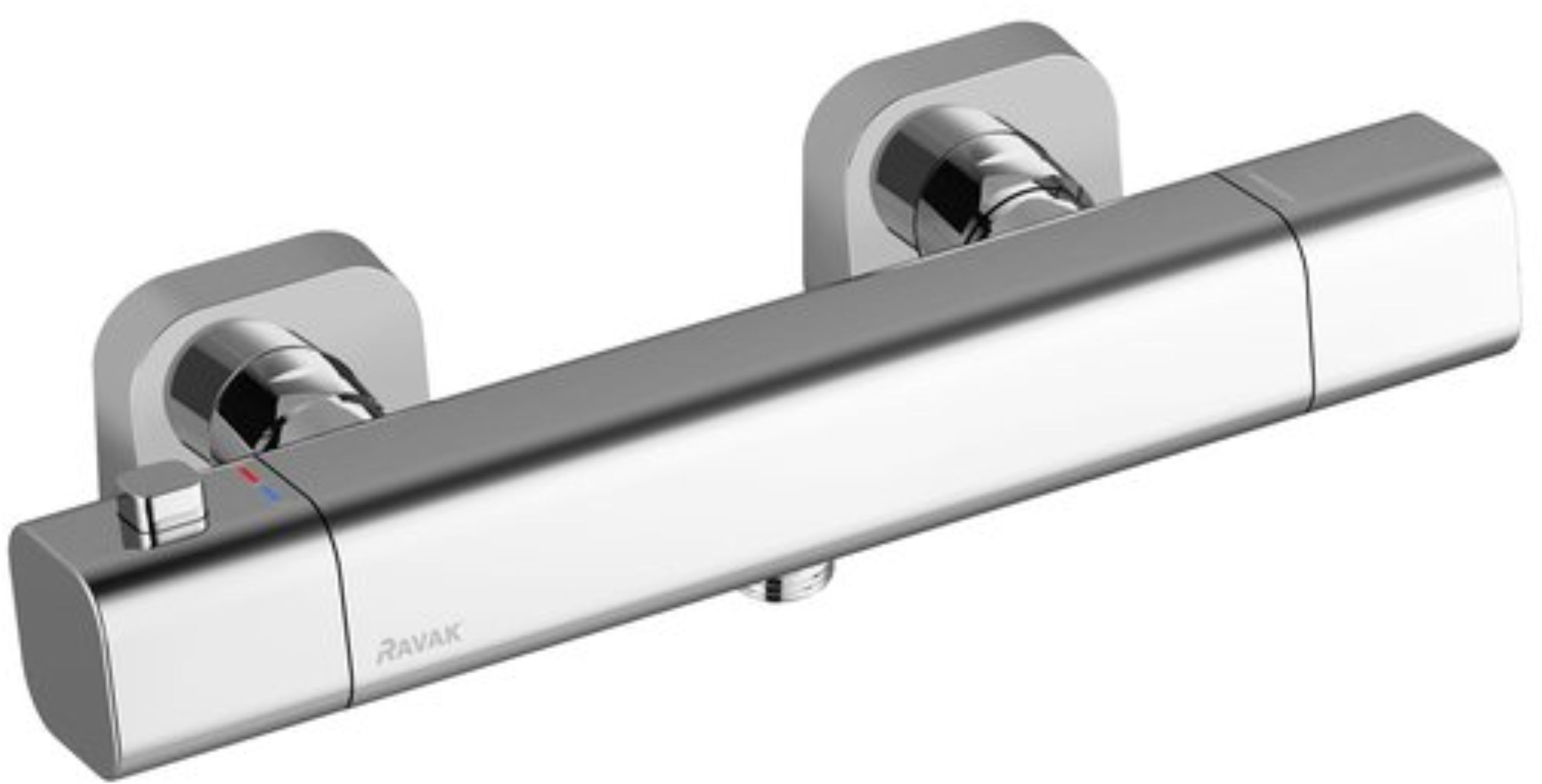 Ravak 10° Free Duschbatterie Wandmontage mit Thermostat chrom X070140