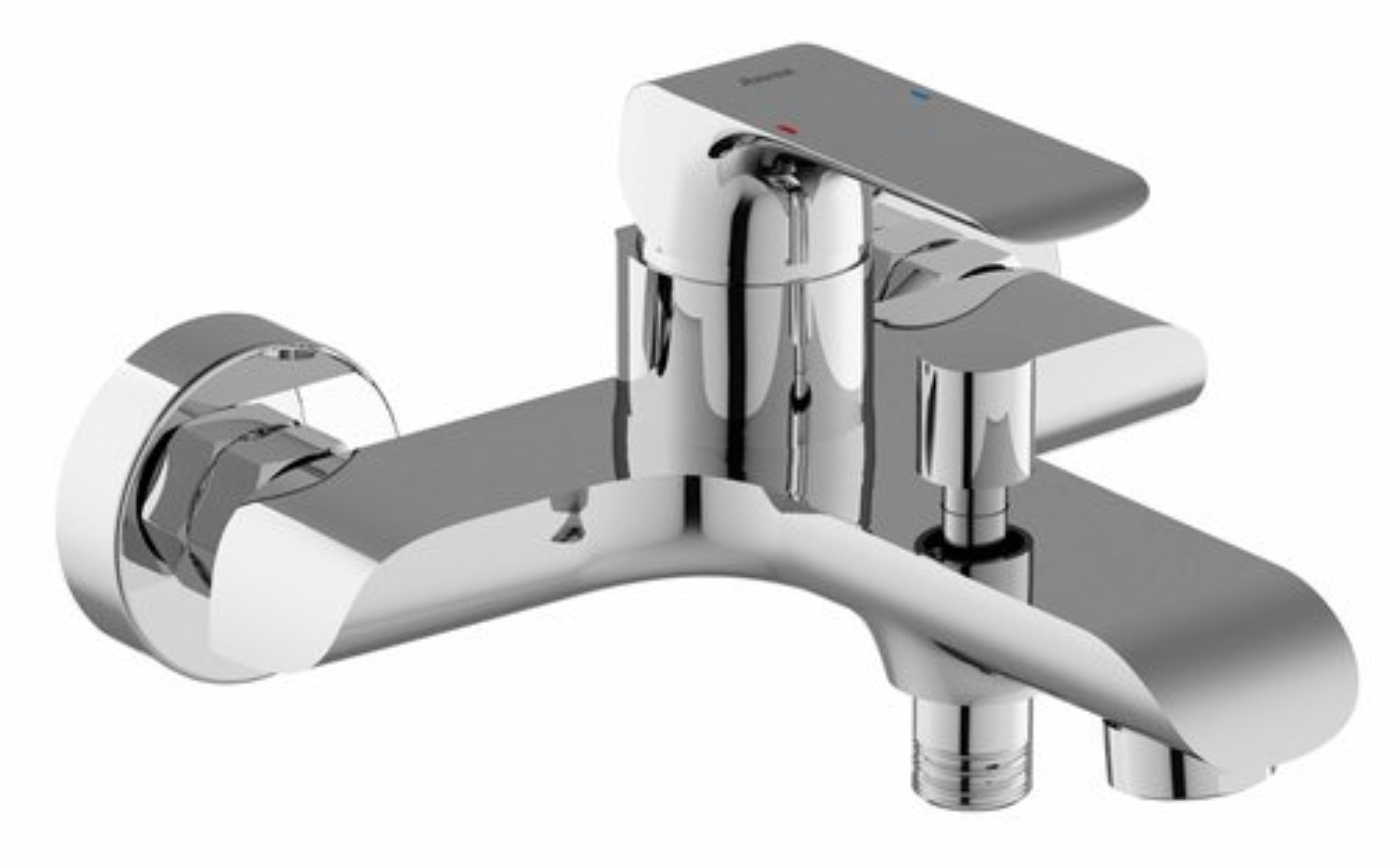Ravak Flat Badewannen- und Duscharmatur Wandmontage chrom X070119