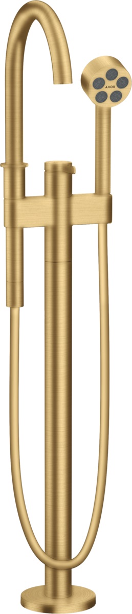 Axor One Badewannen- und Duscharmatur freistehend gold 48440250