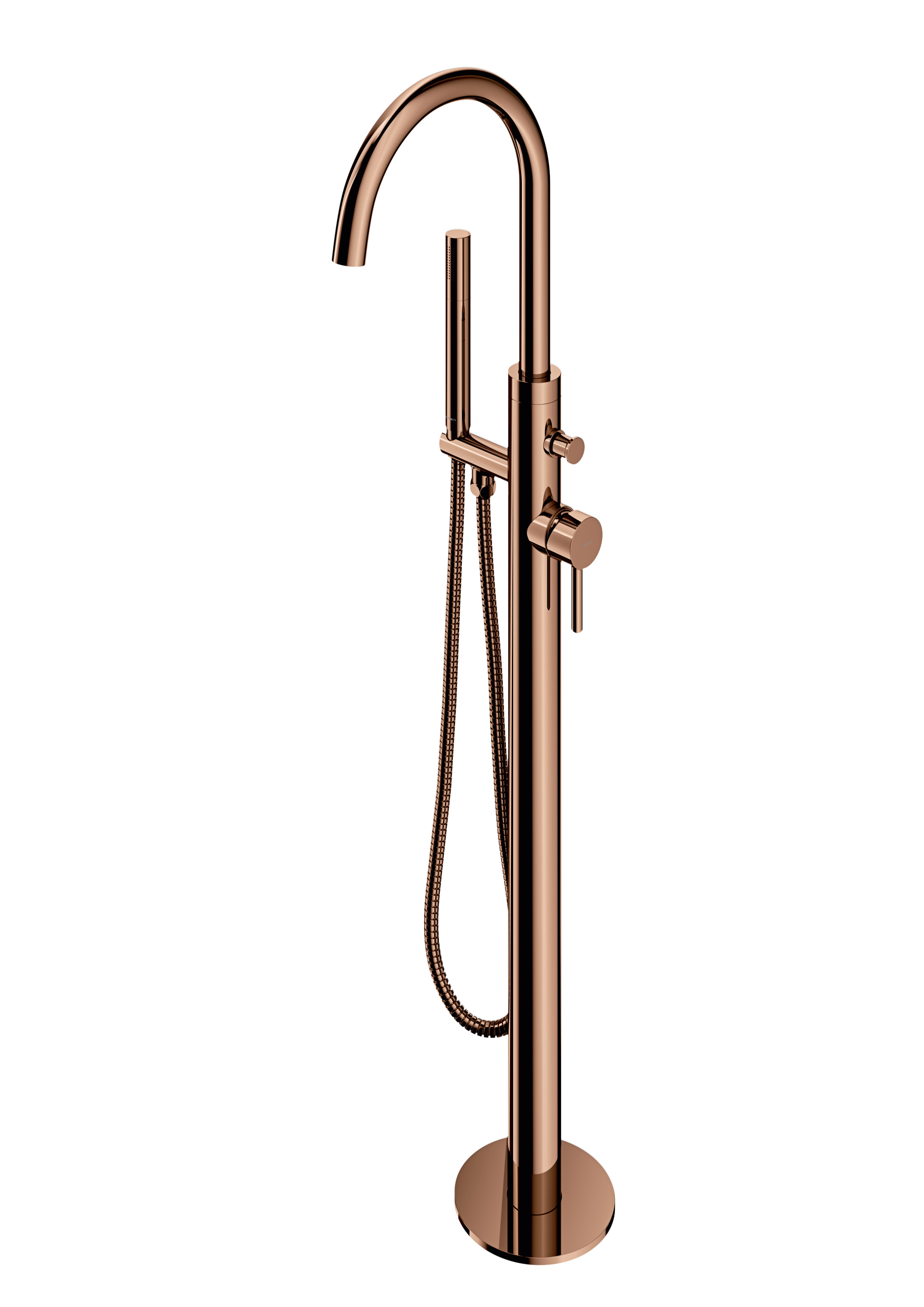 Omnires Y Badewannen- und Duscharmatur freistehend kupfer Y1233CP