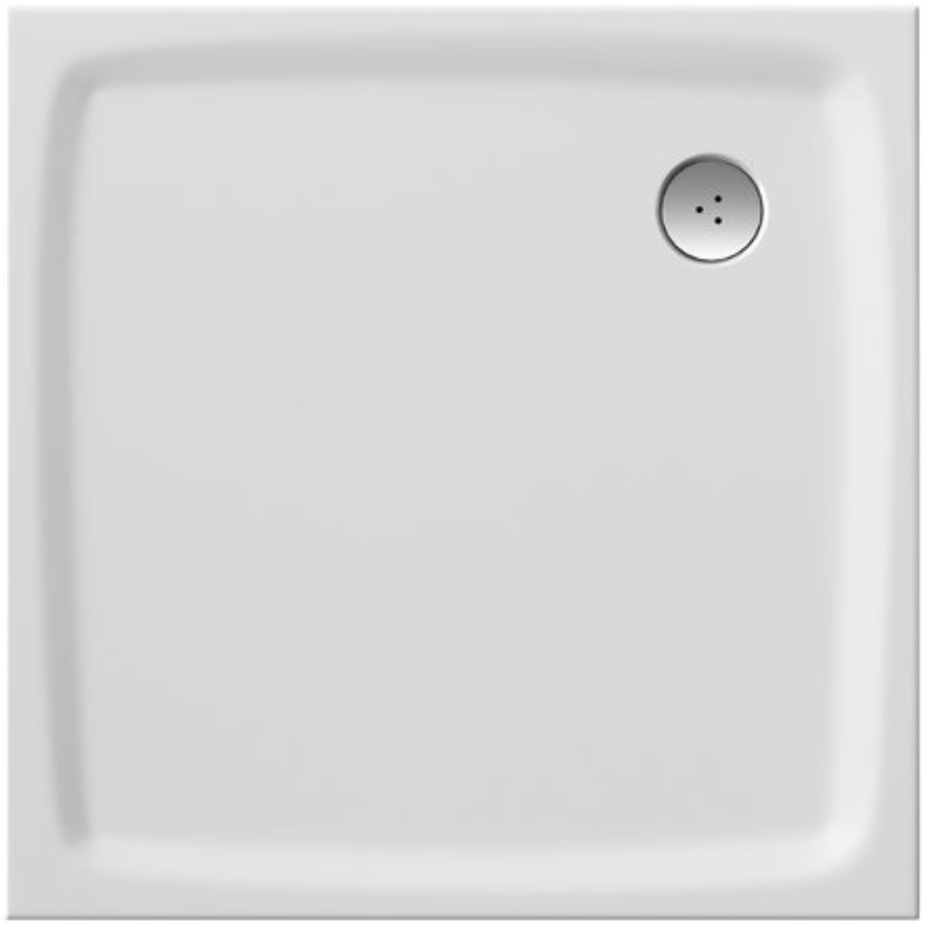 Ravak Galaxy Pro Flat Quadratische Duschwanne 80x80 cm weiß XA034411010