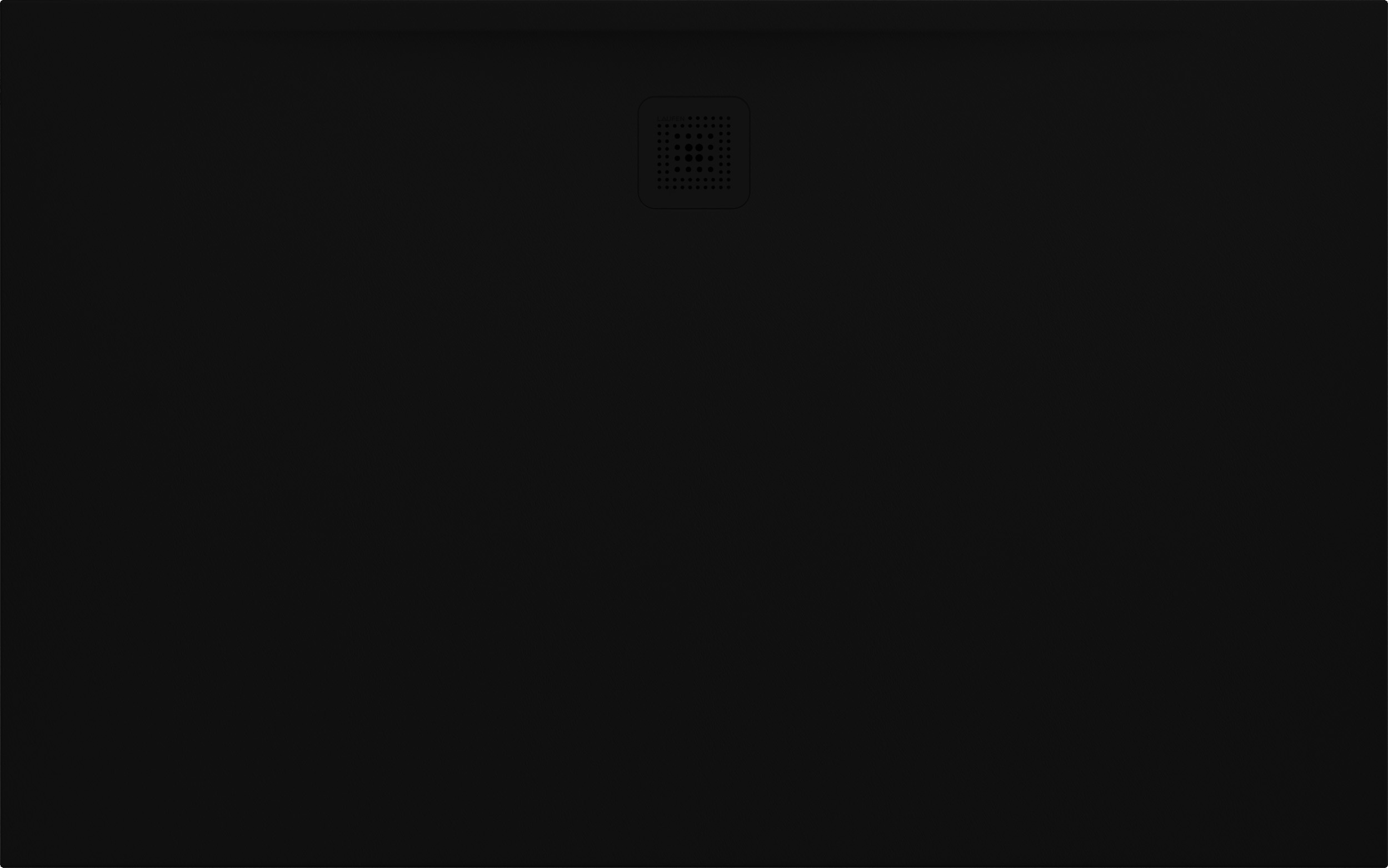 Laufen Pro Rechteckige Duschwanne 160x100 cm schwarz H2119550800001