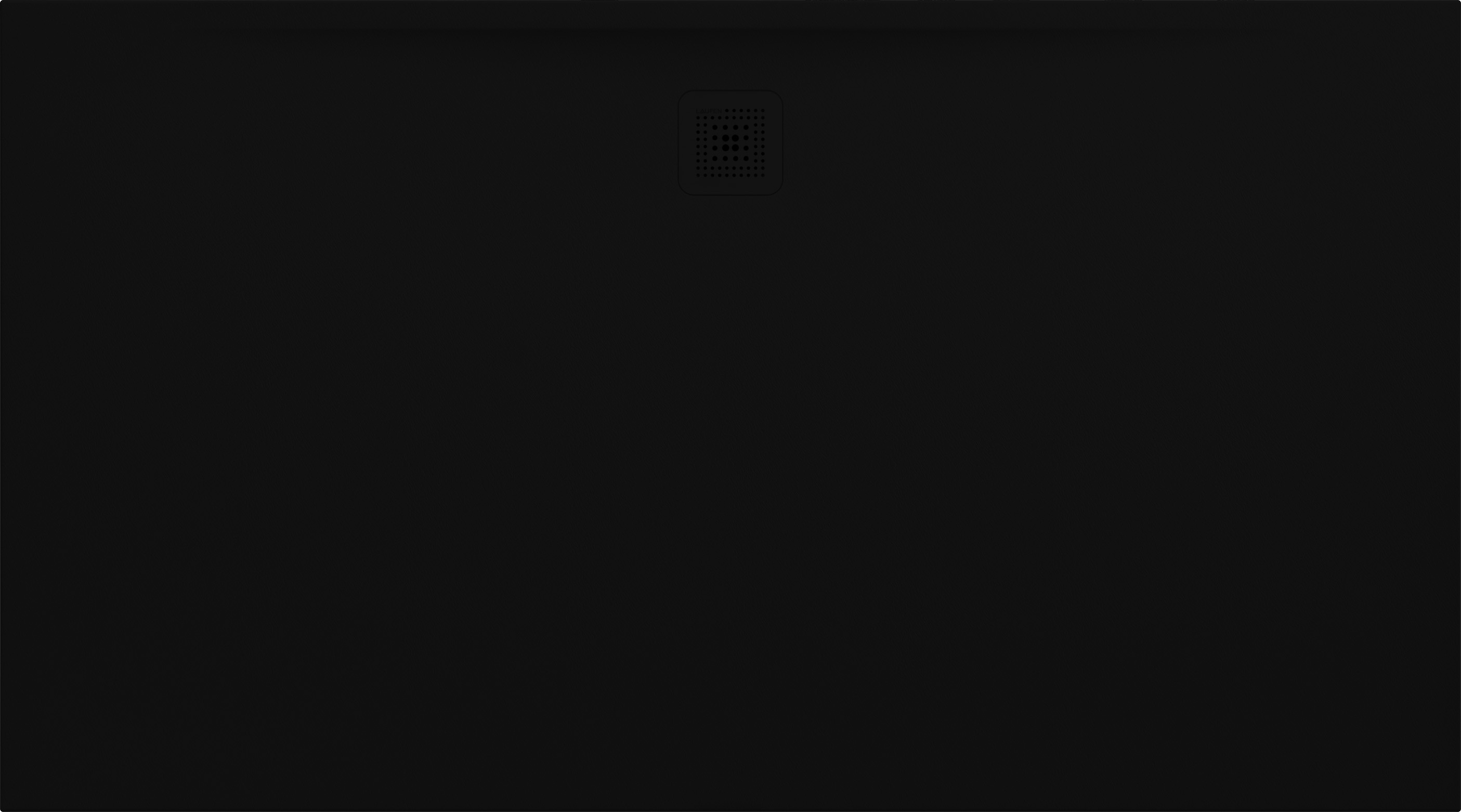 Laufen Pro Rechteckige Duschwanne 180x100 cm schwarz H2119560800001