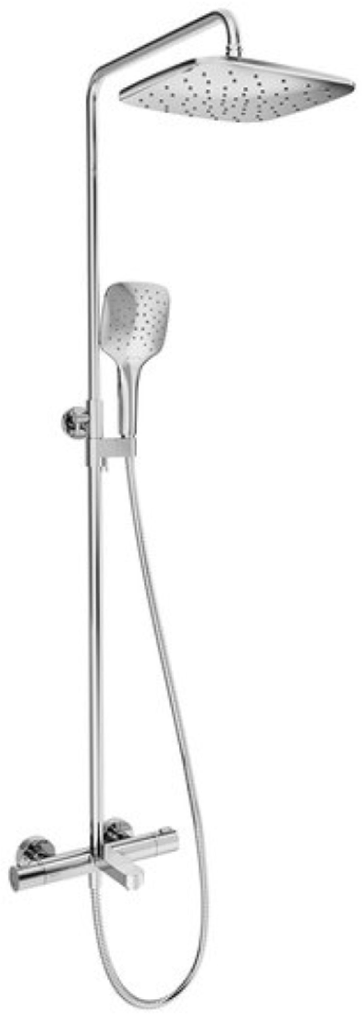 Ravak Termo Badewannen- und Duschset Wandmontage mit Thermostat mit Regenbrause chrom X070163