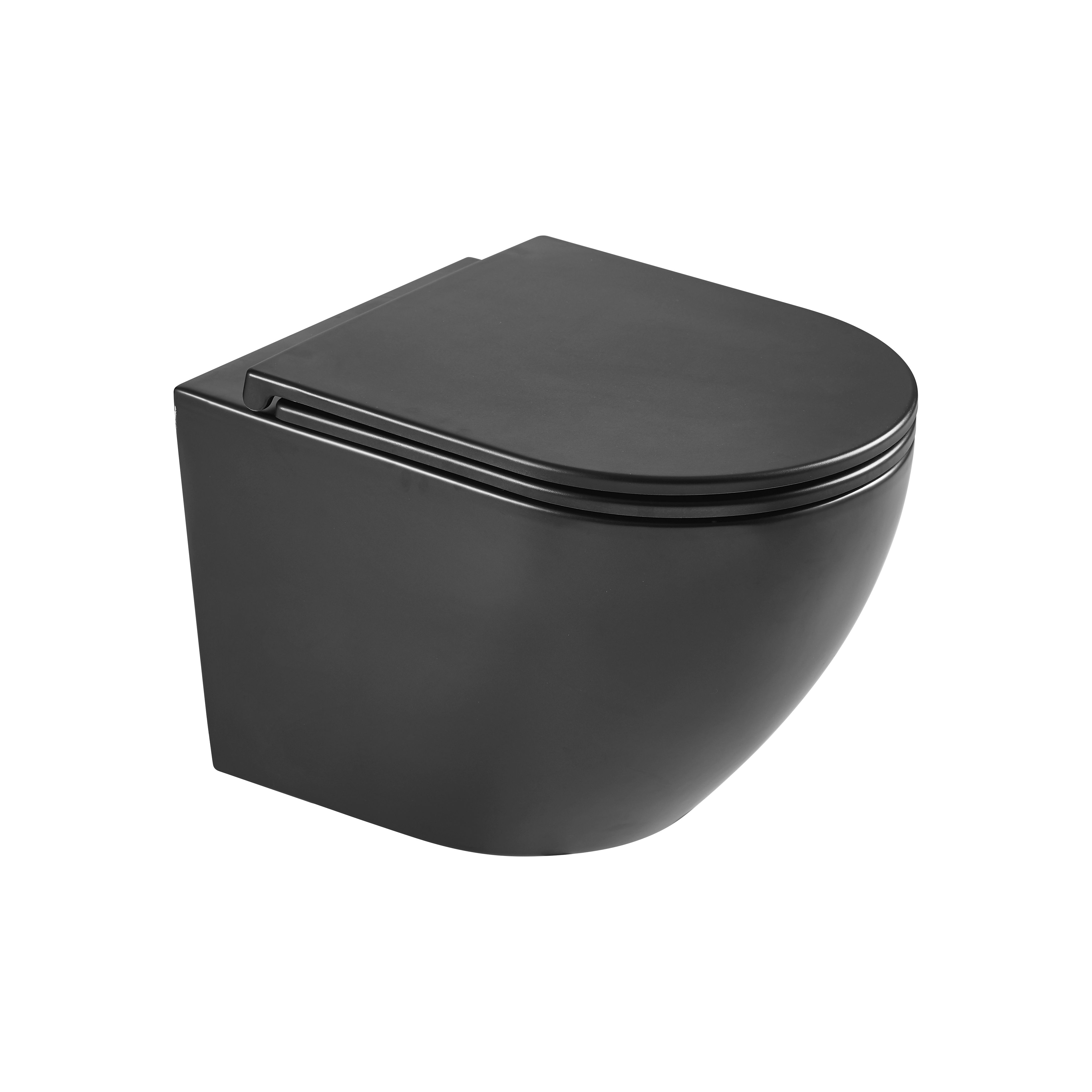 Hagser Beno WC-Becken hängend Spülrandlos schwarz Matte HGR80000042