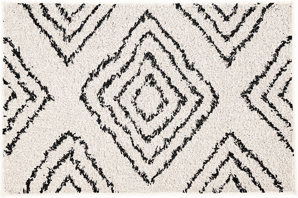 Kleine Wolke Boho Badezimmerteppich 120x70 cm rechteckig beige 9157202225