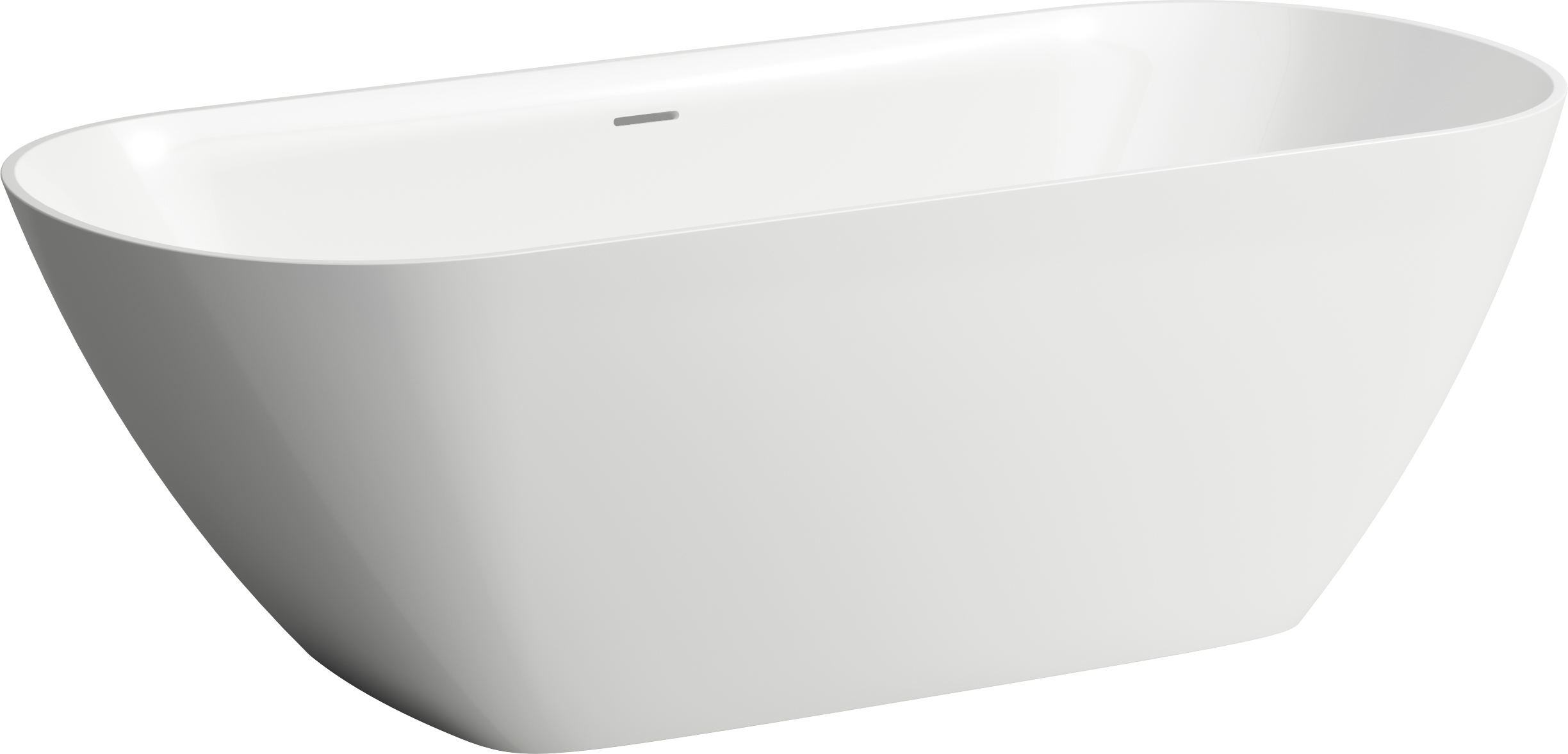 Laufen Lua Freistehende Badewanne 170x75 cm oval weiß H2200820000001