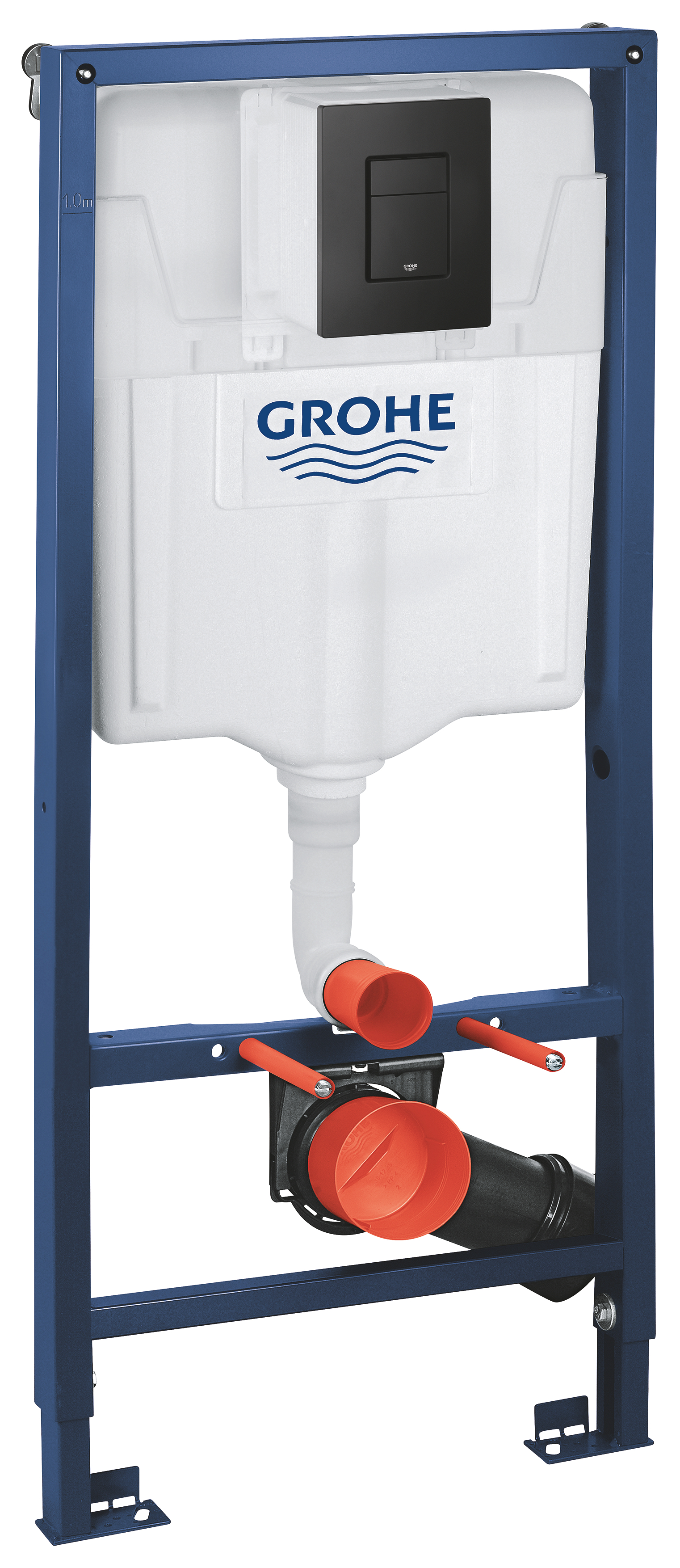 Grohe Solido Verdeckter Rahmen mit Betätigungsplatte in der hängenden Schüssel 38811KF0