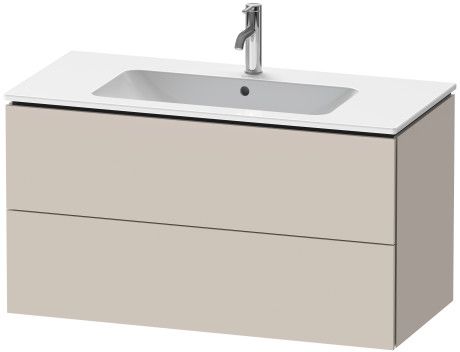 Duravit L-Cube Kabinett 102x48.1x55 cm Unterschrank hängend grau LC624209191