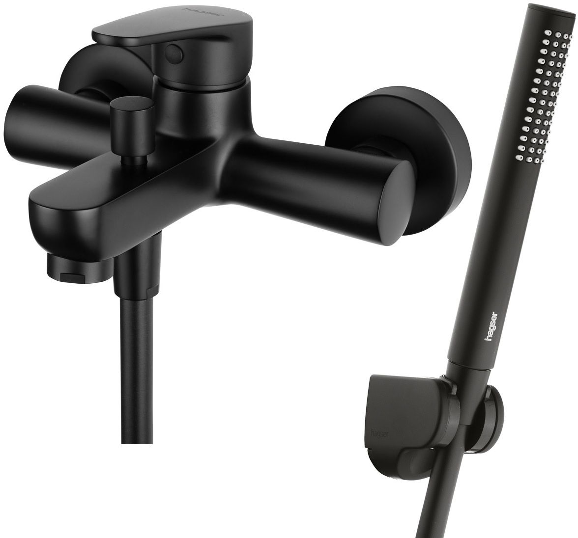 Set Badewannen- und Duscharmatur Hagser Della HGR90000034, Handbrause Hagser Mia HGR23000037, HGR31000037, HGR25000037