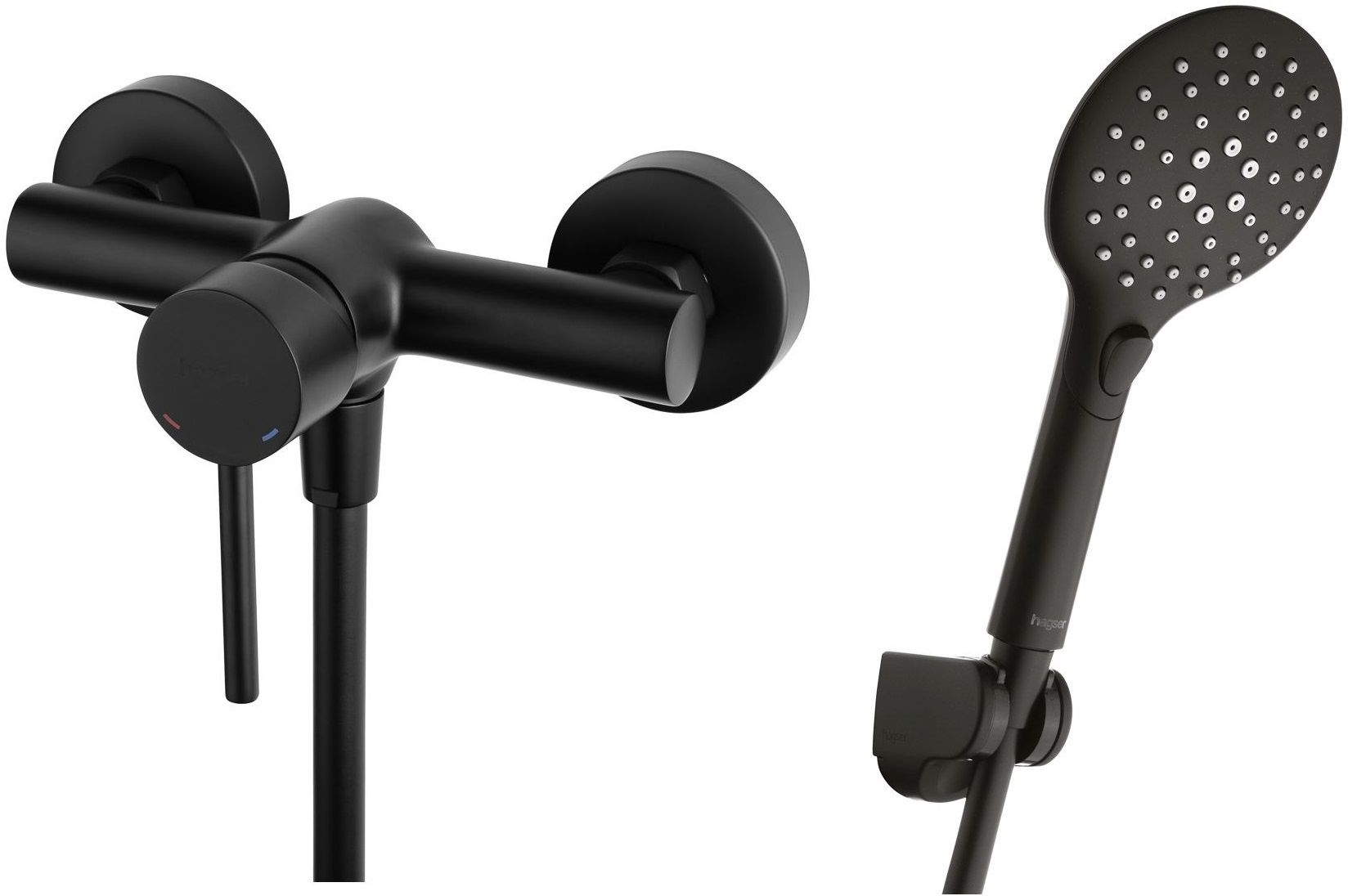 Set Duschbatterie Hagser Lisa HGR40000033, Handbrause Hagser Andrea HGR19000037, HGR31000037, HGR25000037