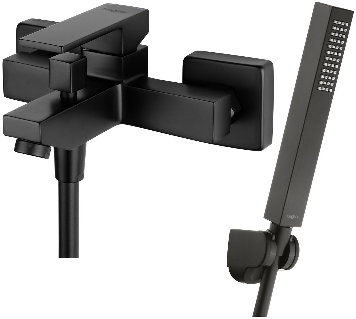 Set Badewannen- und Duscharmatur Hagser Ulva HGR12000034, Handbrause Hagser Lea HGR24000037, HGR31000037, HGR25000037