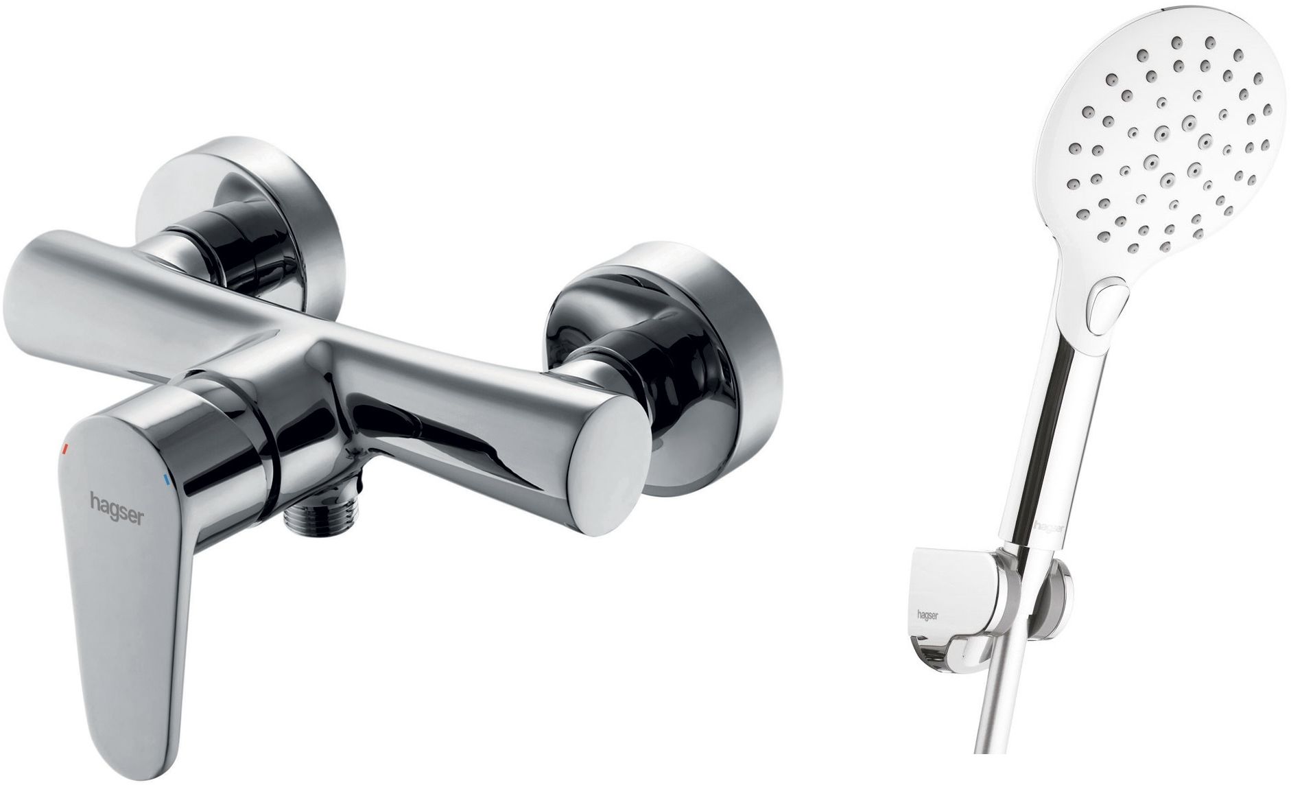 Set Duschbatterie Hagser Della HGR20000033, Handbrause Hagser Sofia HGR50000037, HGR15000037, HGR90000037