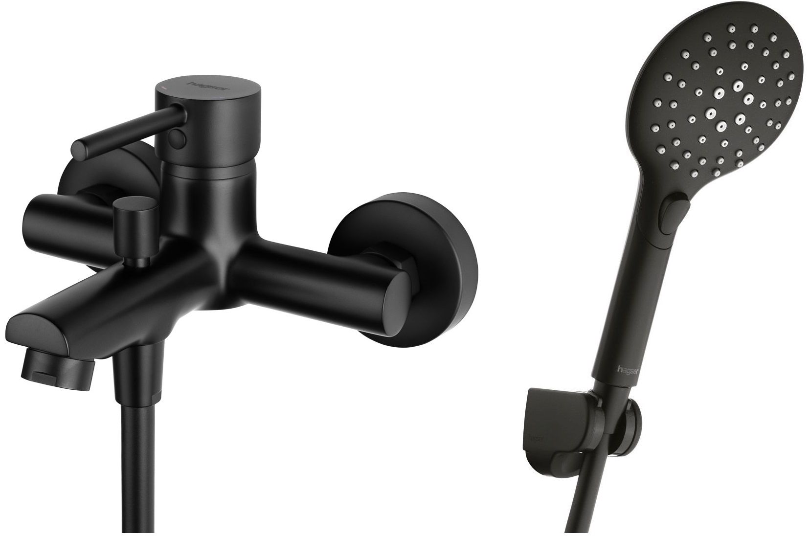 Set Badewannen- und Duscharmatur Hagser Lisa HGR70000034, Handbrause Hagser Andrea HGR19000037, HGR31000037, HGR25000037