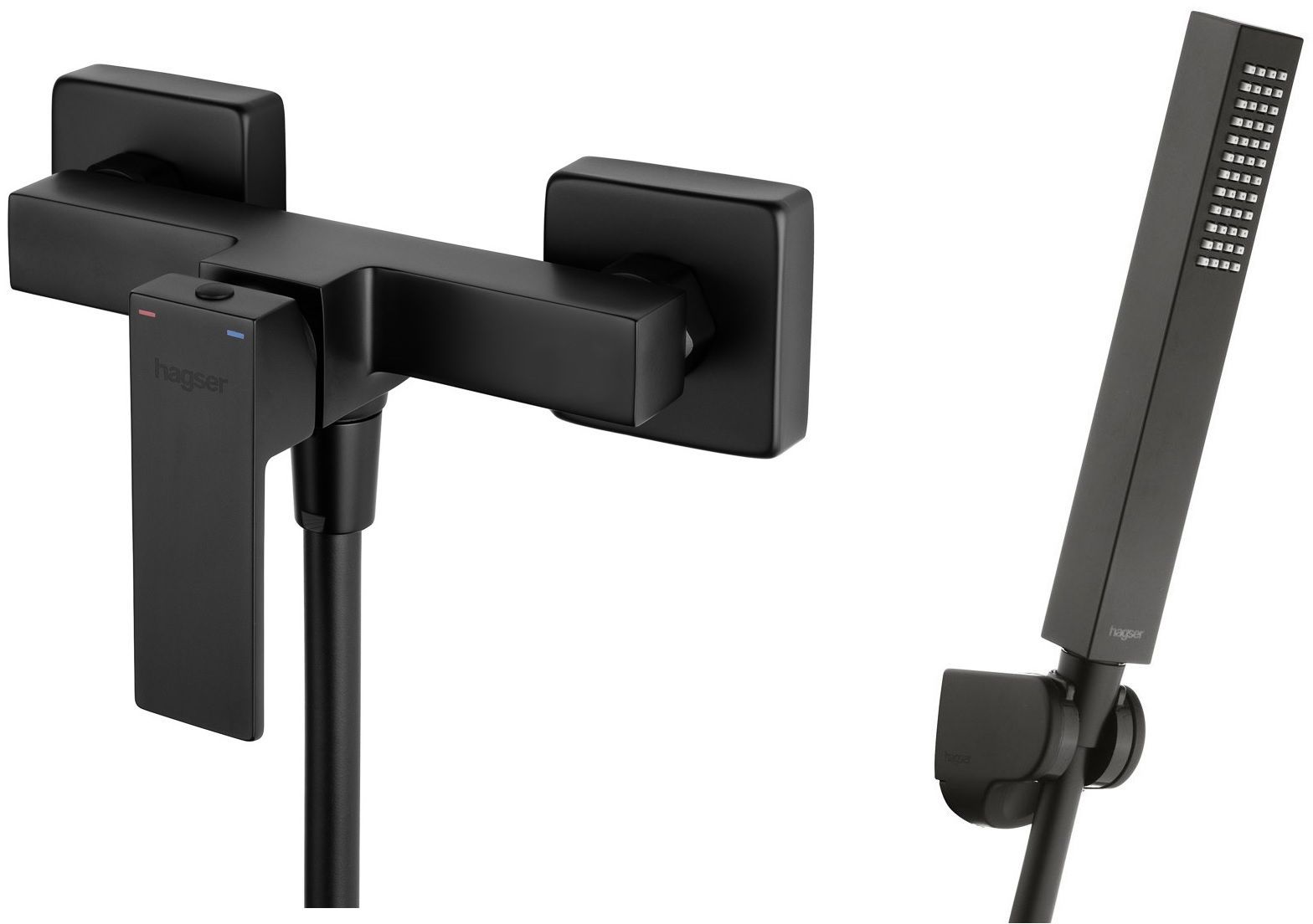 Set Duschbatterie Hagser Ulva HGR60000033, Hand dusche Hagser Lea HGR24000037, HGR31000037, HGR25000037