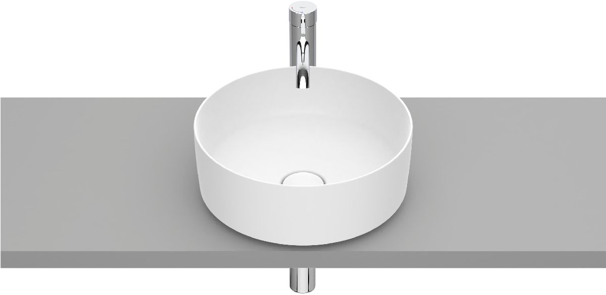 Roca Inspira Waschbecken 37x37 cm rund Aufsatzwaschbecken weiß A327523620