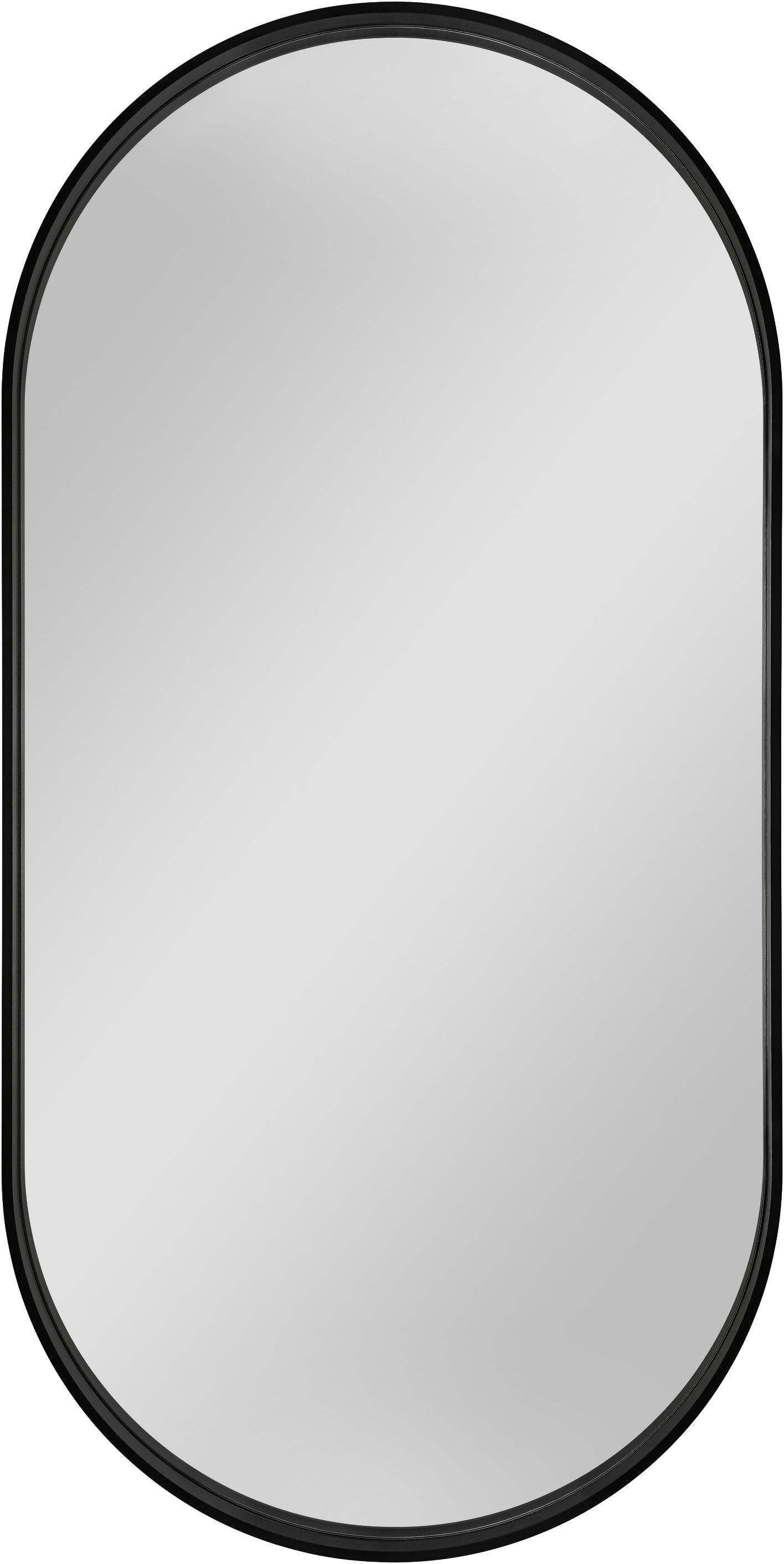 Dubiel Vitrum Tokio Spiegel 50x100 cm oval schwarz 5905241010885