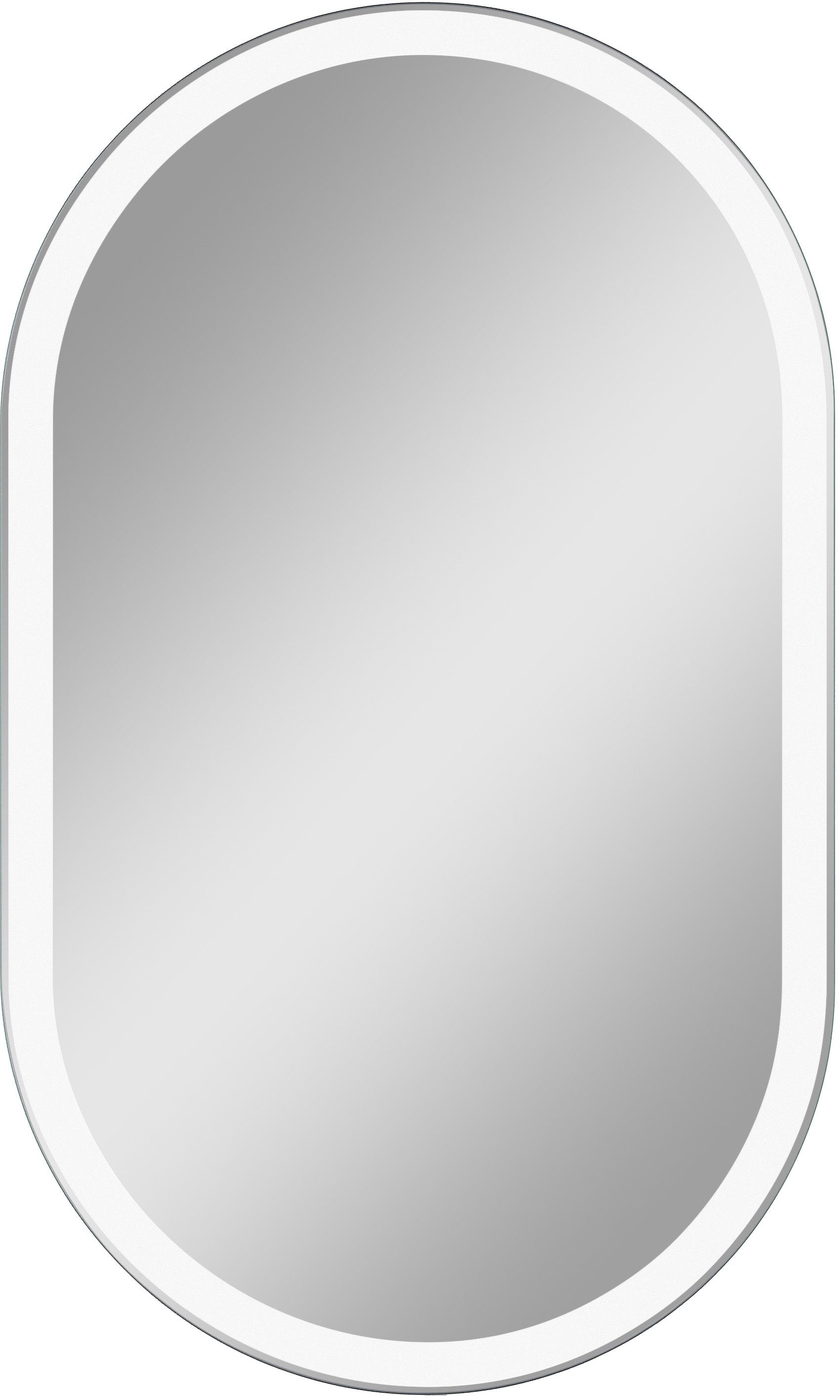 Dubiel Vitrum Cafe Spiegel 60x100 cm oval mit Beleuchtung 5905241010595