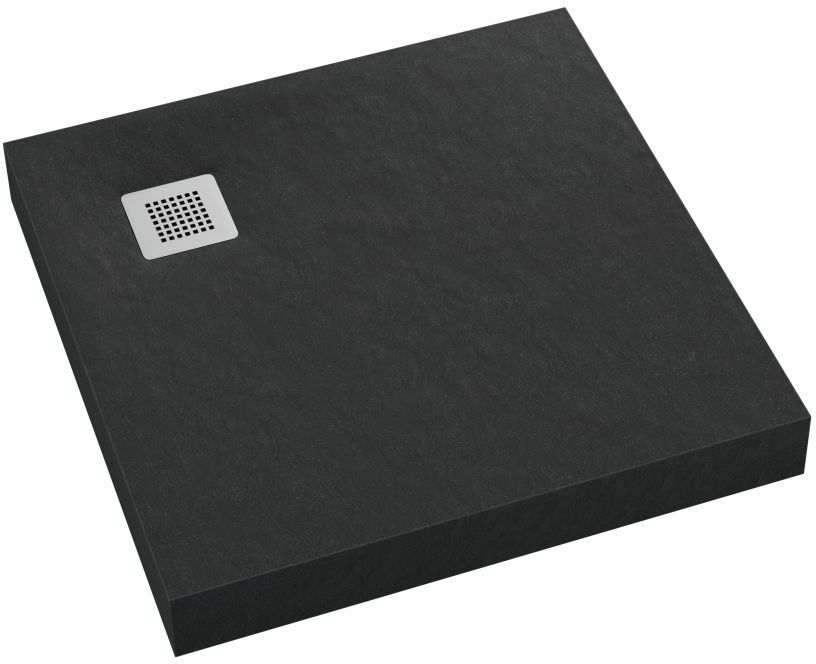 Schedpol New Horizons Black Stone Quadratische Duschwanne 100x100 cm schwarz 3.3302/C/ST-M2
