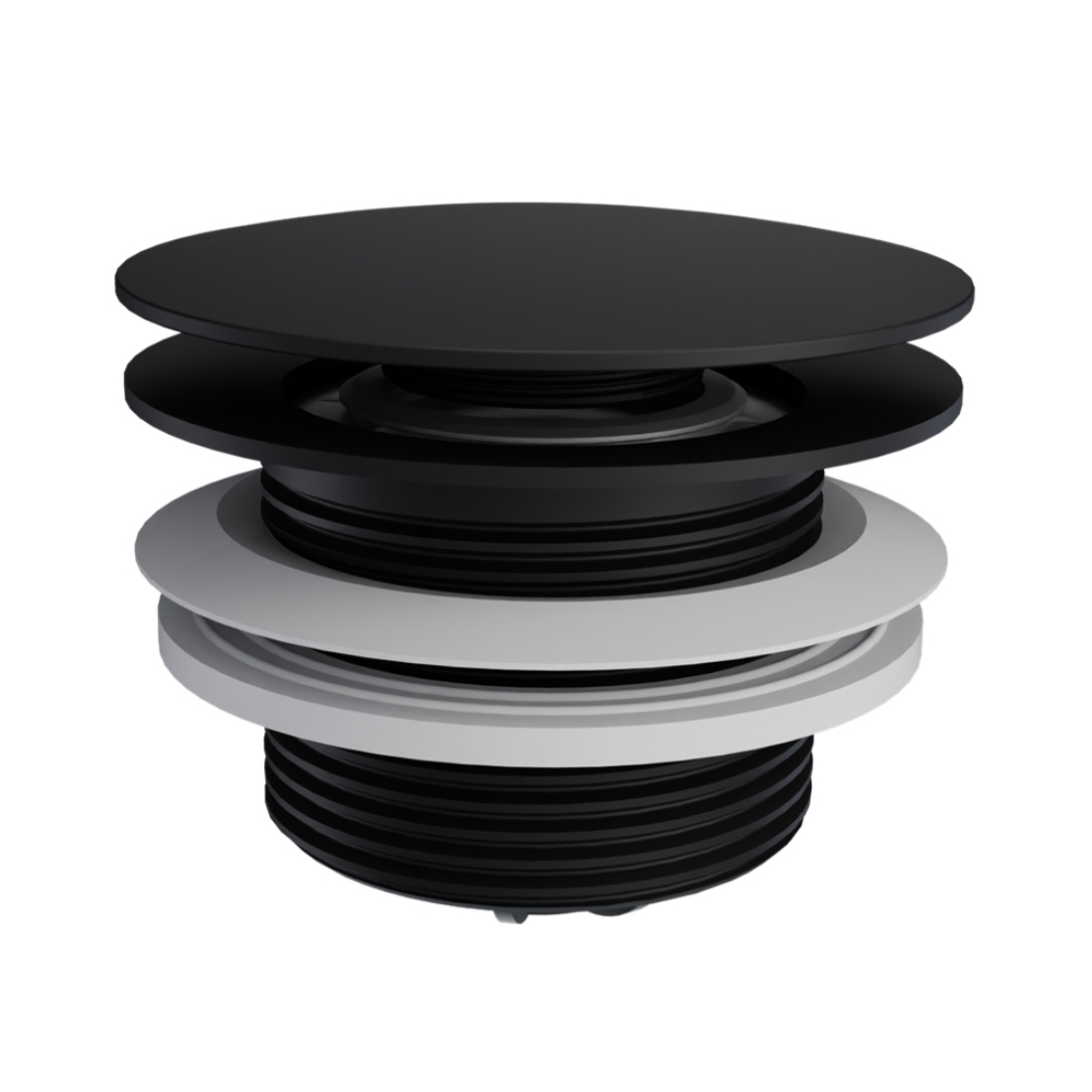 Excellent Badewannenstopper schwarz ARIN.3485.01BL