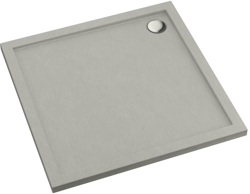 Schedpol Caspar New Cement Stone Quadratische Duschwanne 90x90 cm zement 3.2331/CT/ST