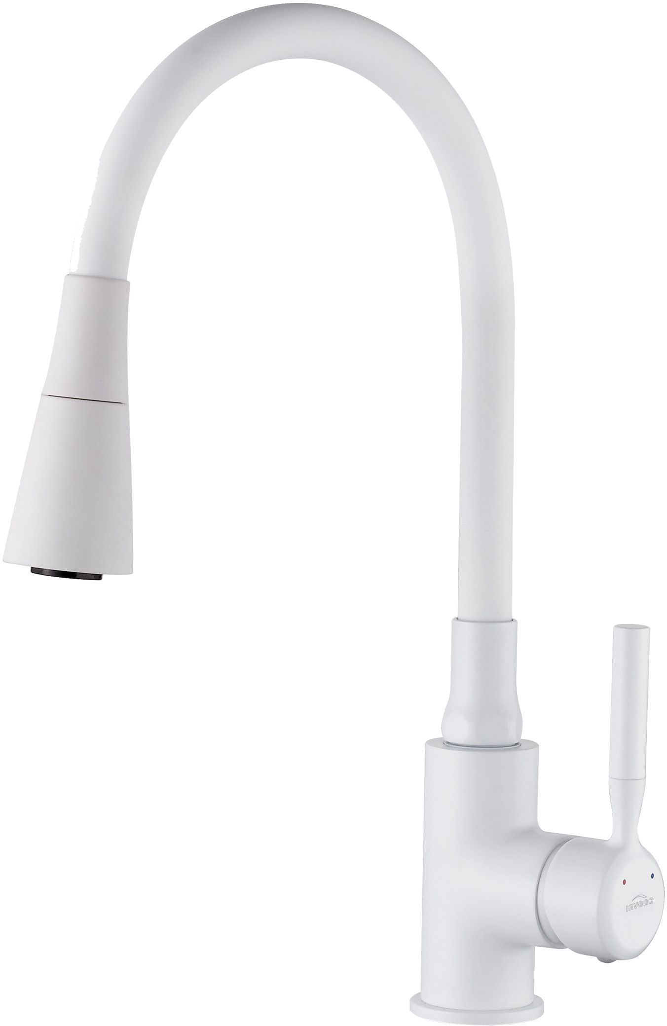Invena Pogo Plus küchenarmatur stehend weiß BZ-80-P02