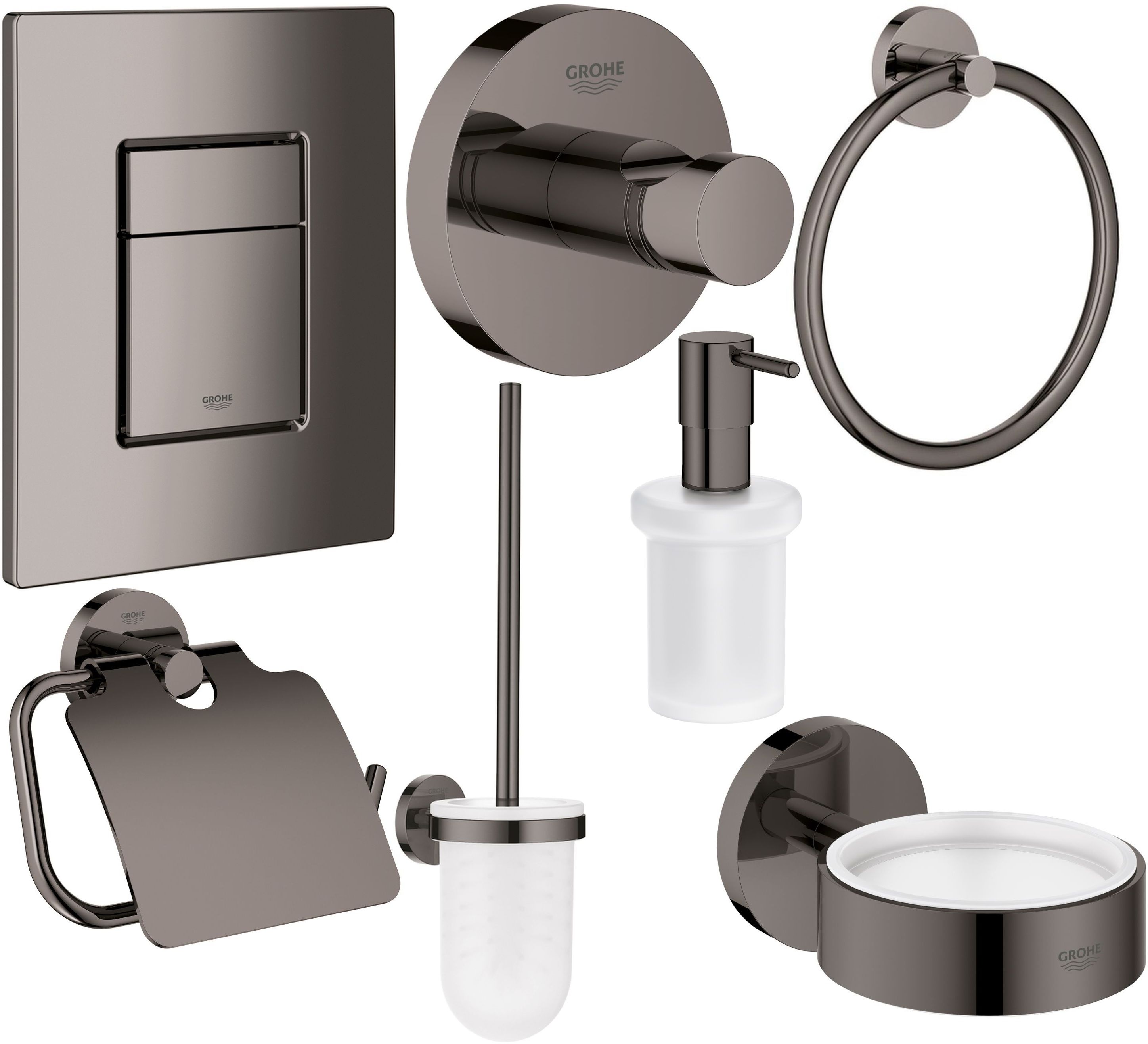 Set Betätigungsplatte Grohe Skate 38732A00, Klobürste Grohe Essentials 40374A01, 40367A01, 40369A01, 40365A01, 40394A01, 40364A01