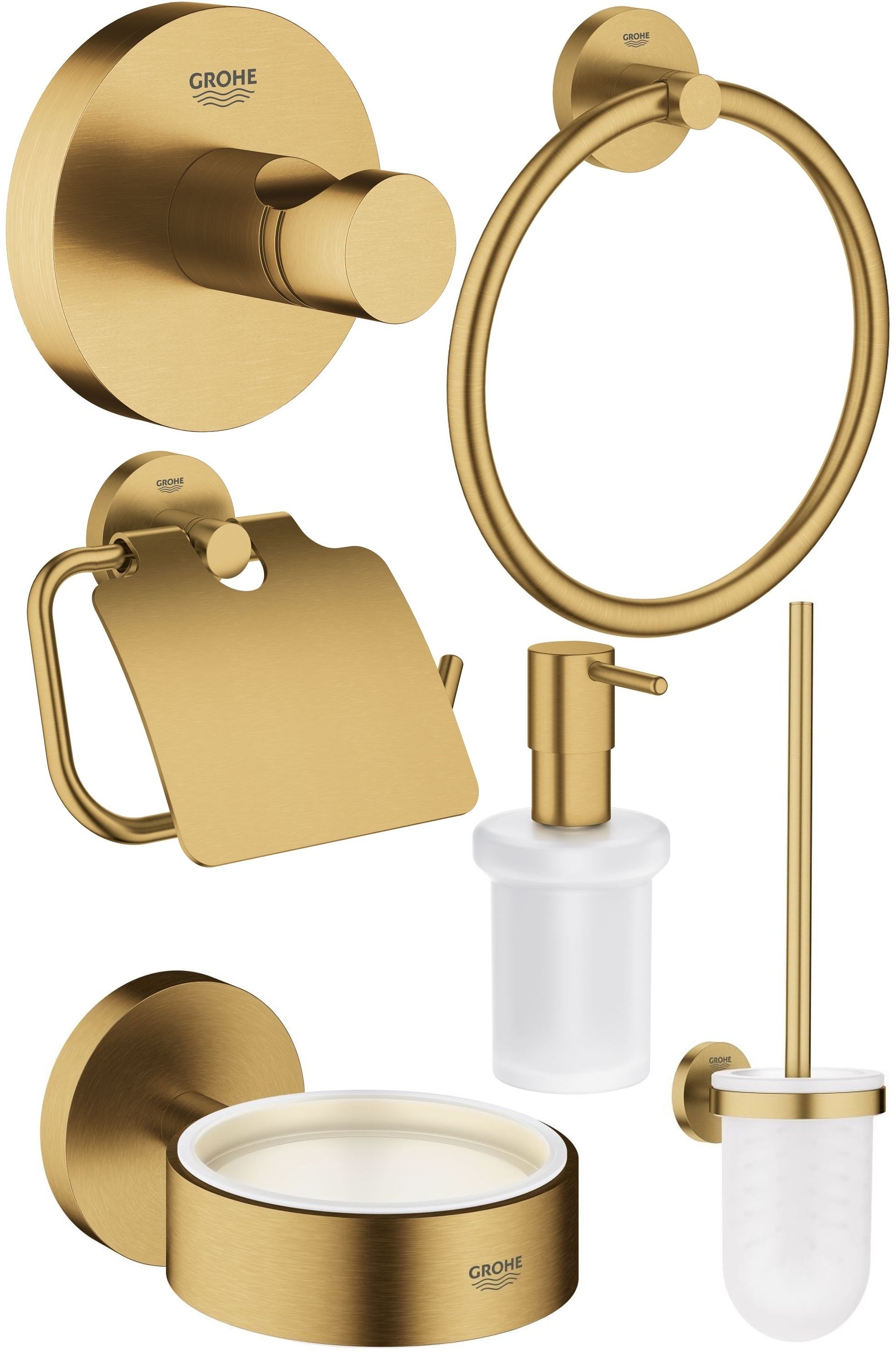 Set Klobürste Grohe Essentials 40374GN1, Klopapierhalterung Grohe Essentials 40367GN1, 40369GN1, 40365GN1, 40394GN1, 40364GN1