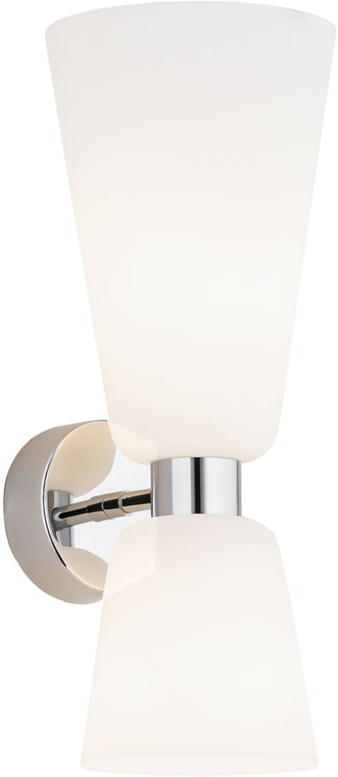 Argon Reno Leuchter 2x7 W chrom-opal 1033