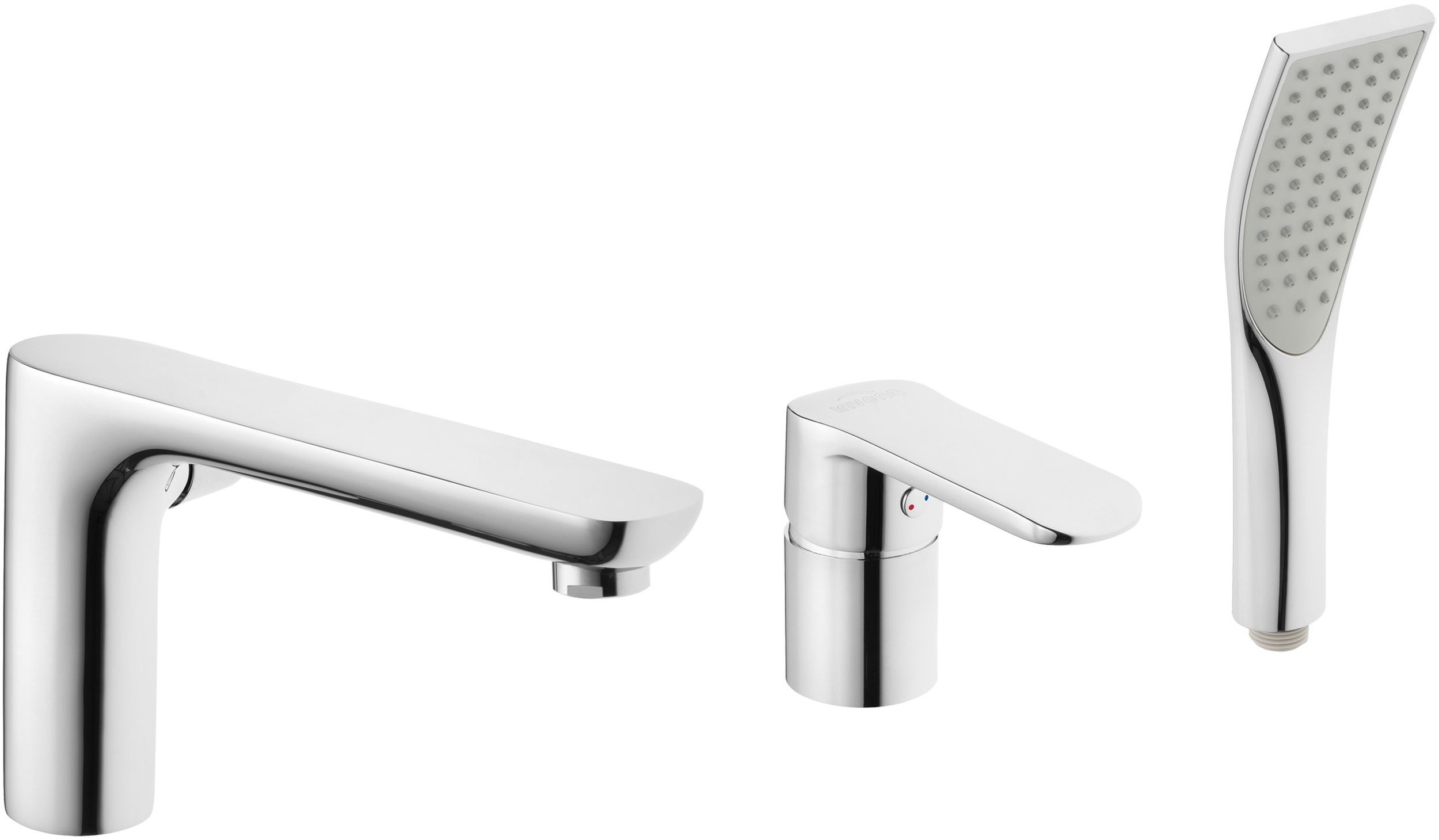 Invena Siros badewannen- und duscharmatur awannenmontiert chrom BW-90-S01