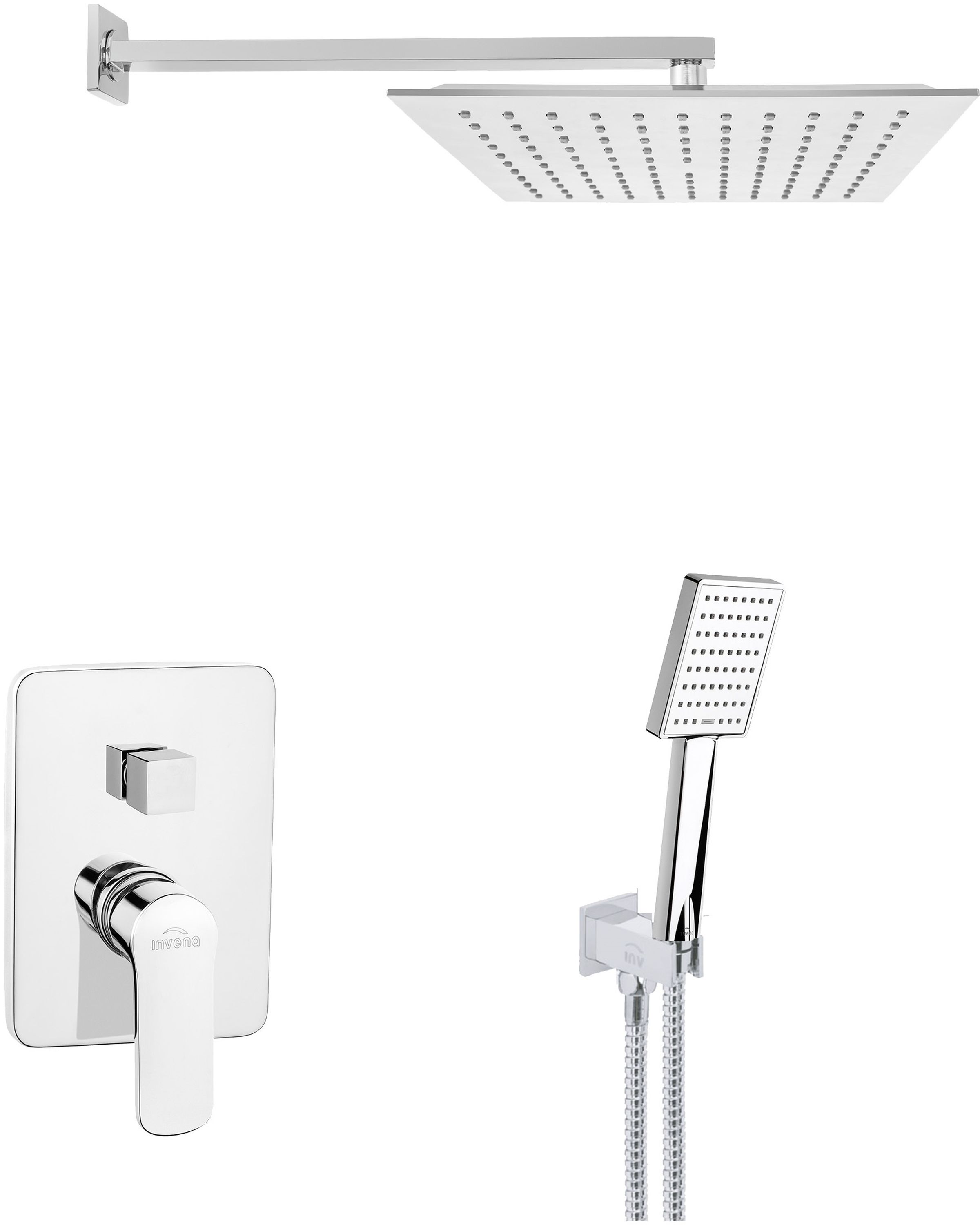 Invena Siros Duschset Unterputz chrom BS-90-0K2