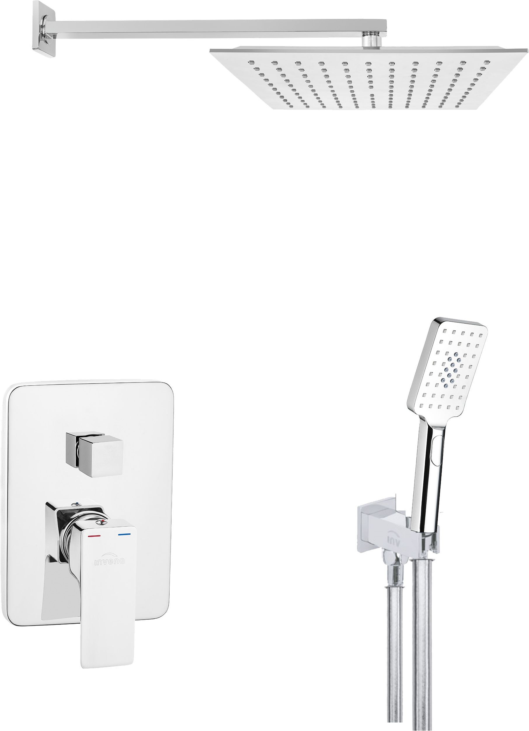 Invena Nyks Duschset Unterputz chrom BS-28-0K2