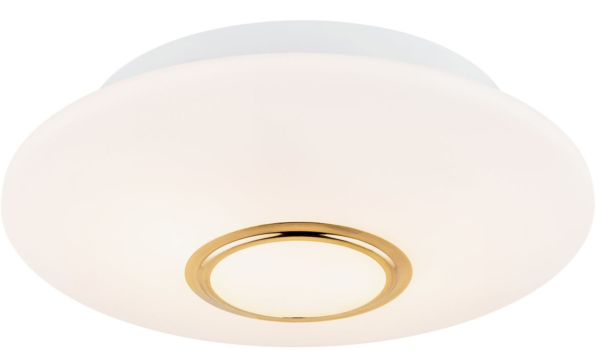 Argon Chicago Decke 2x15 W messing-opal 1030