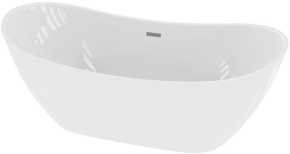 LaVita Modena Freistehende Badewanne 172x73 cm oval weiß 5908211489216