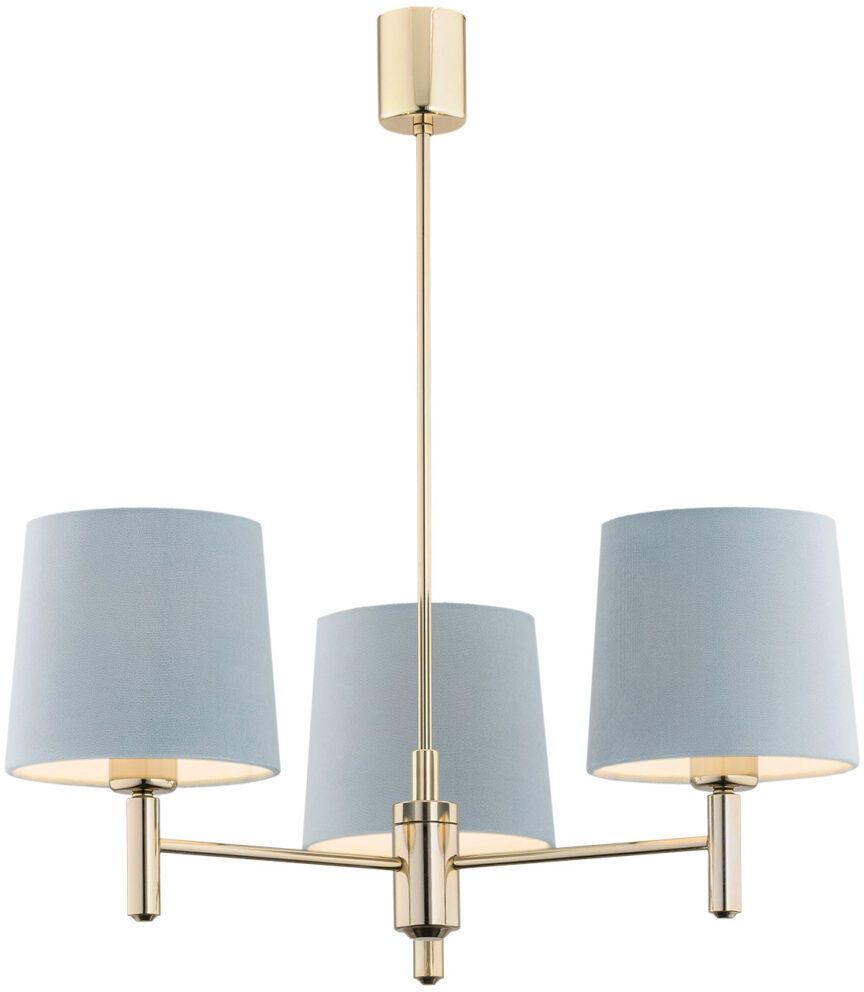 Argon Ponte Deckenlampe 3x15 W messing-blau 1484