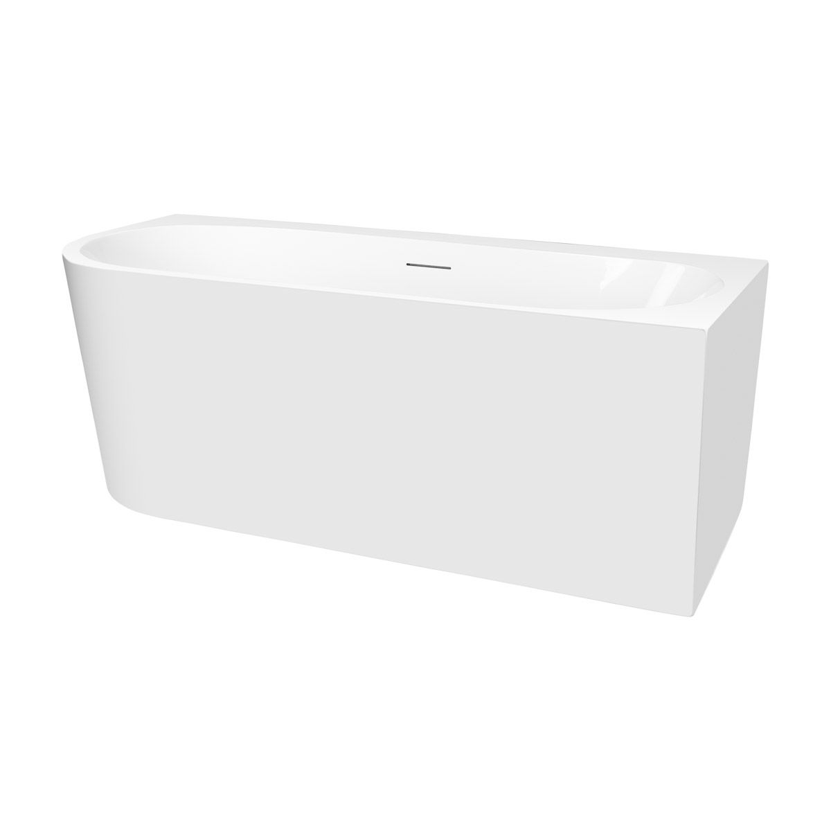 Oltens Hulda Eckbadewanne 160x75 cm rechteckig weiß 11002000