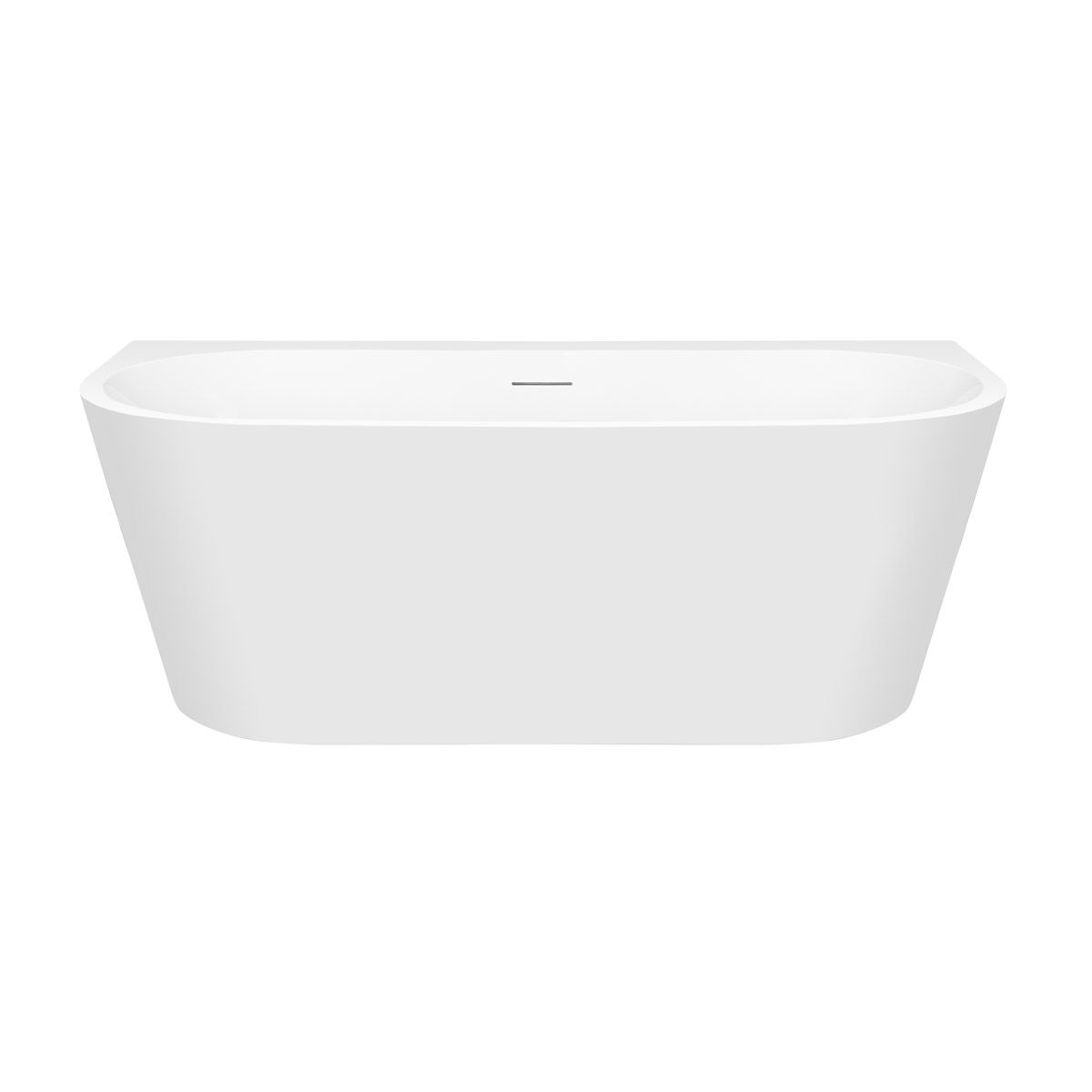 Oltens Hulda Wandmontierte Badewanne 170x80 cm weiß 12021000