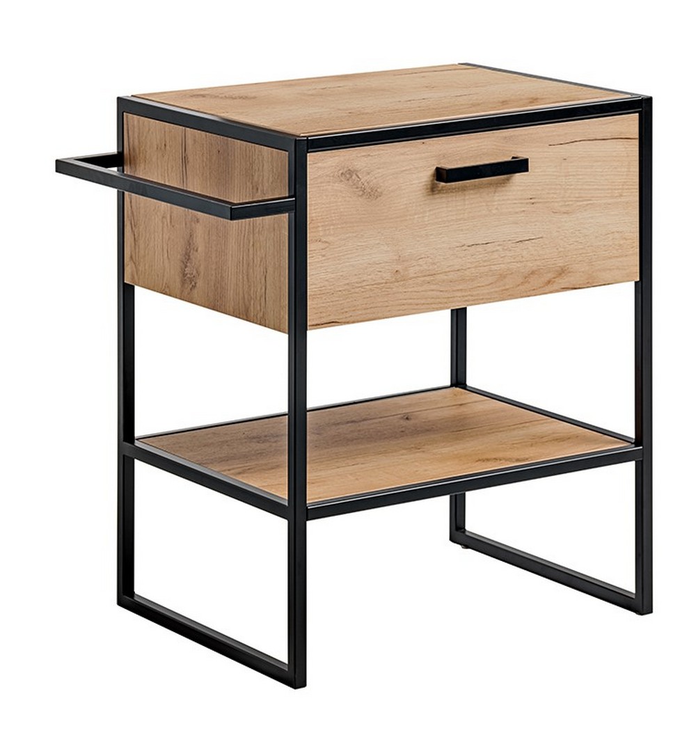 Comad Brooklin Schrank mit Arbeitsplatte 70x50x75 cm Unterschrank stehend eiche BROOKLIN825AFSC