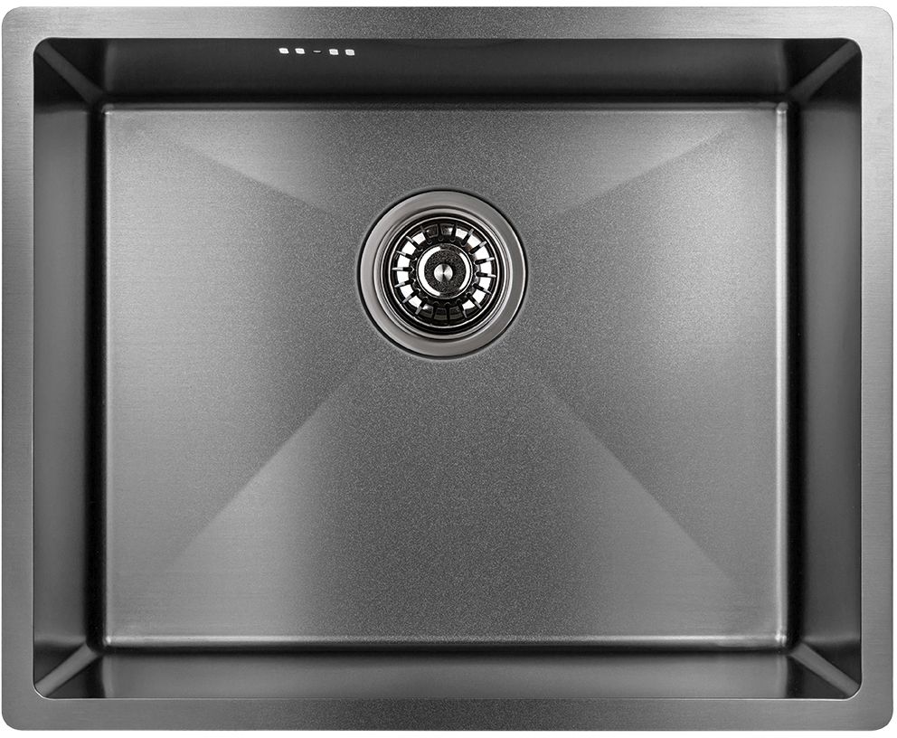 Laveo Marmara Stahlspüle mit Siphon 54x44 cm SAM510P