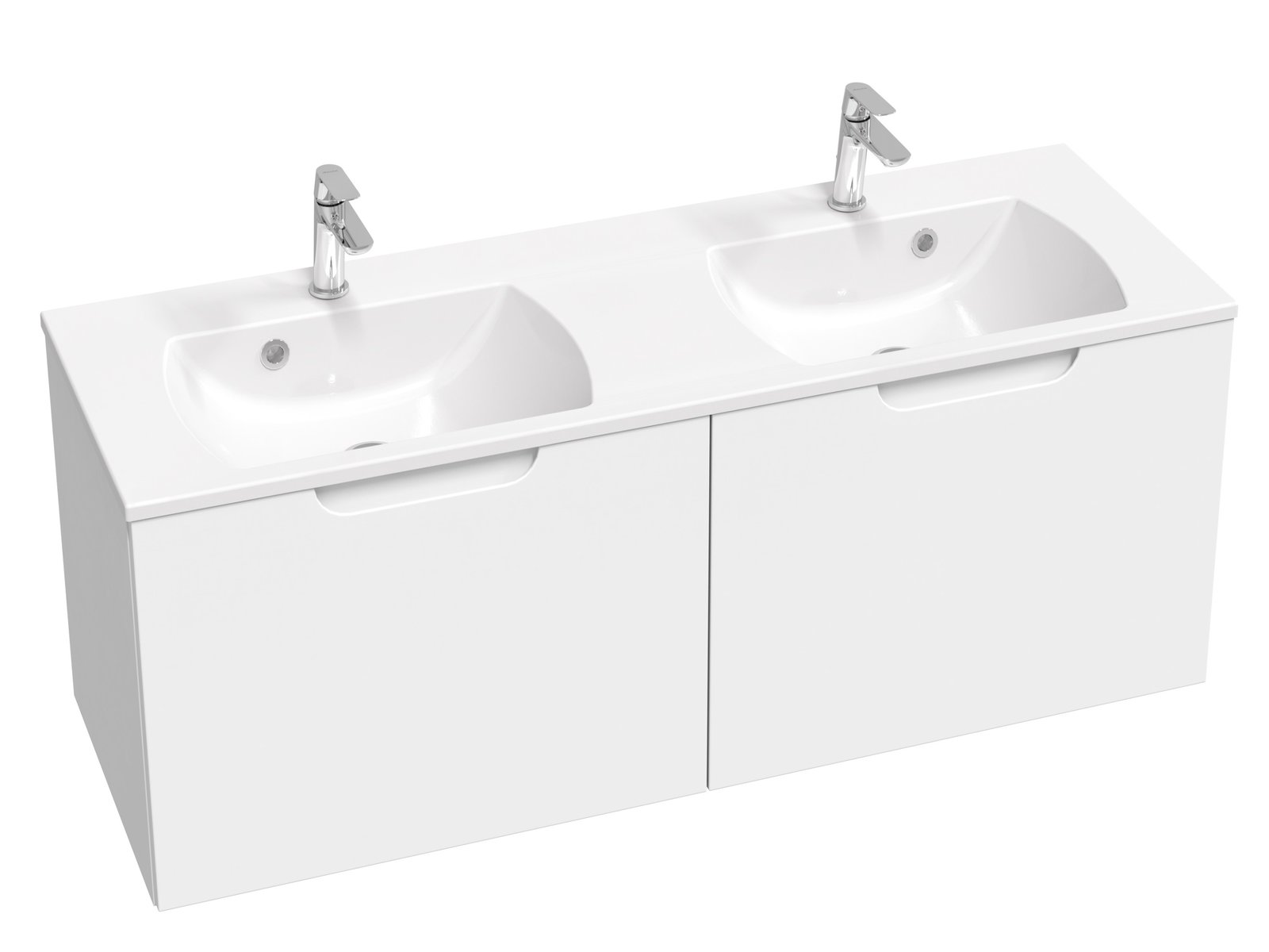 Ravak Classic II Kabinett 130x45x47 cm Unterschrank hängend weiß X000001482