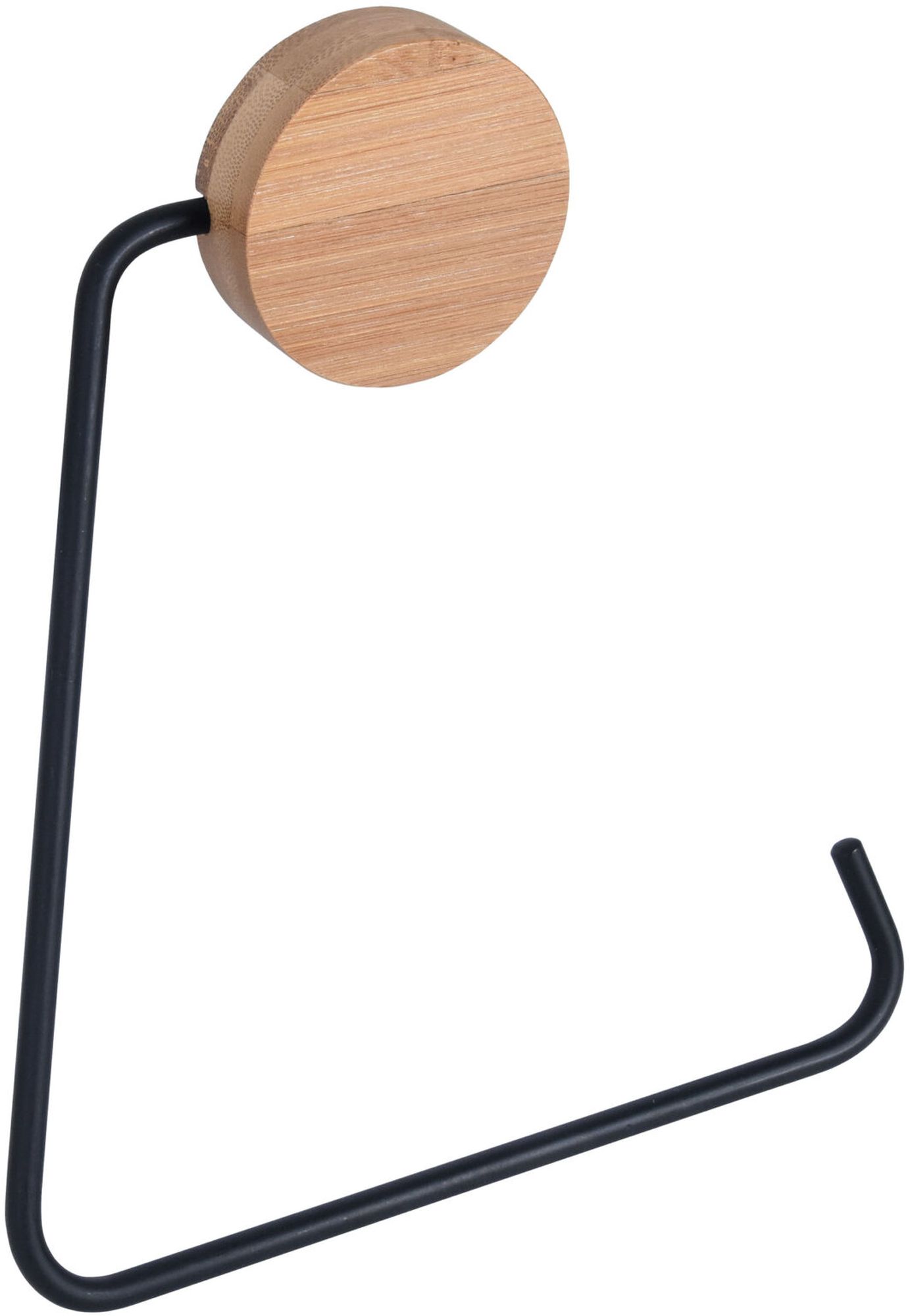 BISK Umbra Klopapierhalterung schwarz-holz 08219