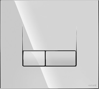 Cersanit Base Smart Betätigungsplatte für Toilette glänzender Chrom K97-493
