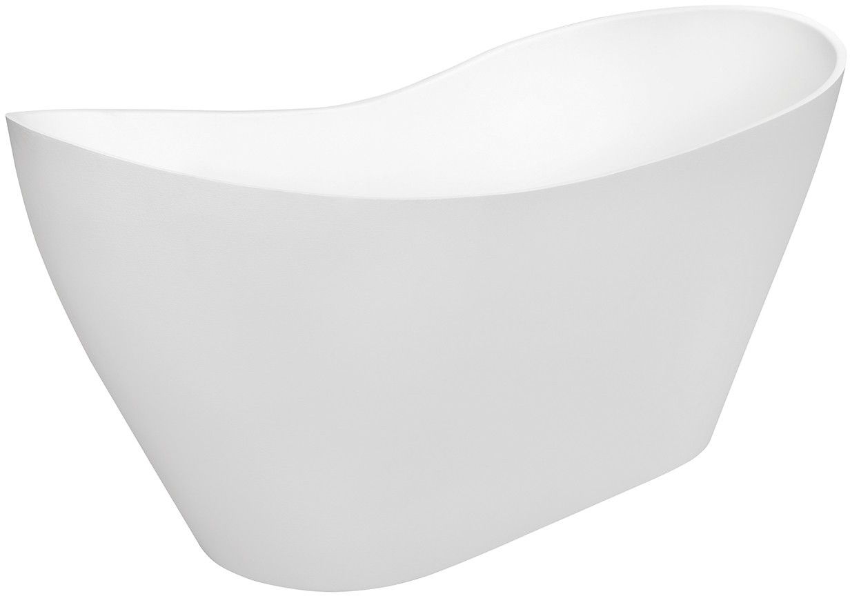 Besco Viya Freistehende Badewanne 158x71 cm weiß #WMMB-160V