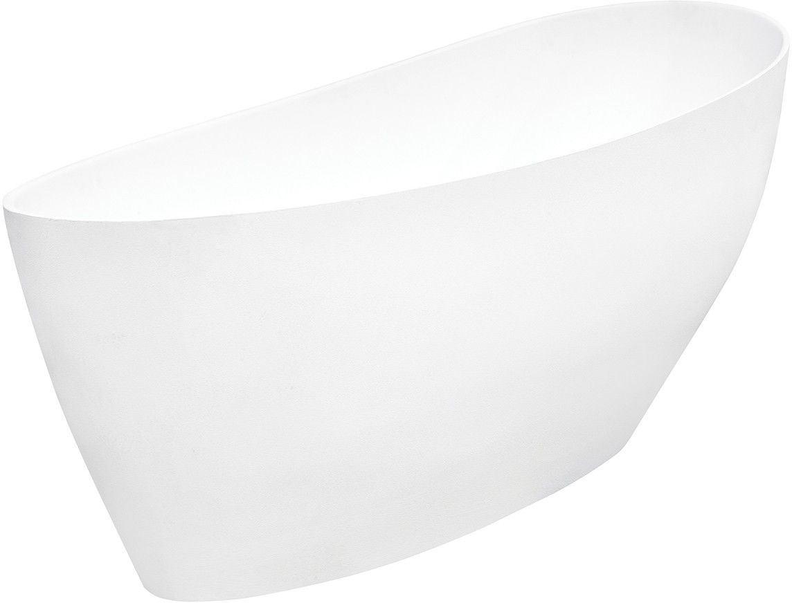 Besco Keya Freistehende Badewanne 163.5x70 cm oval weiß #WMMB-165KGR