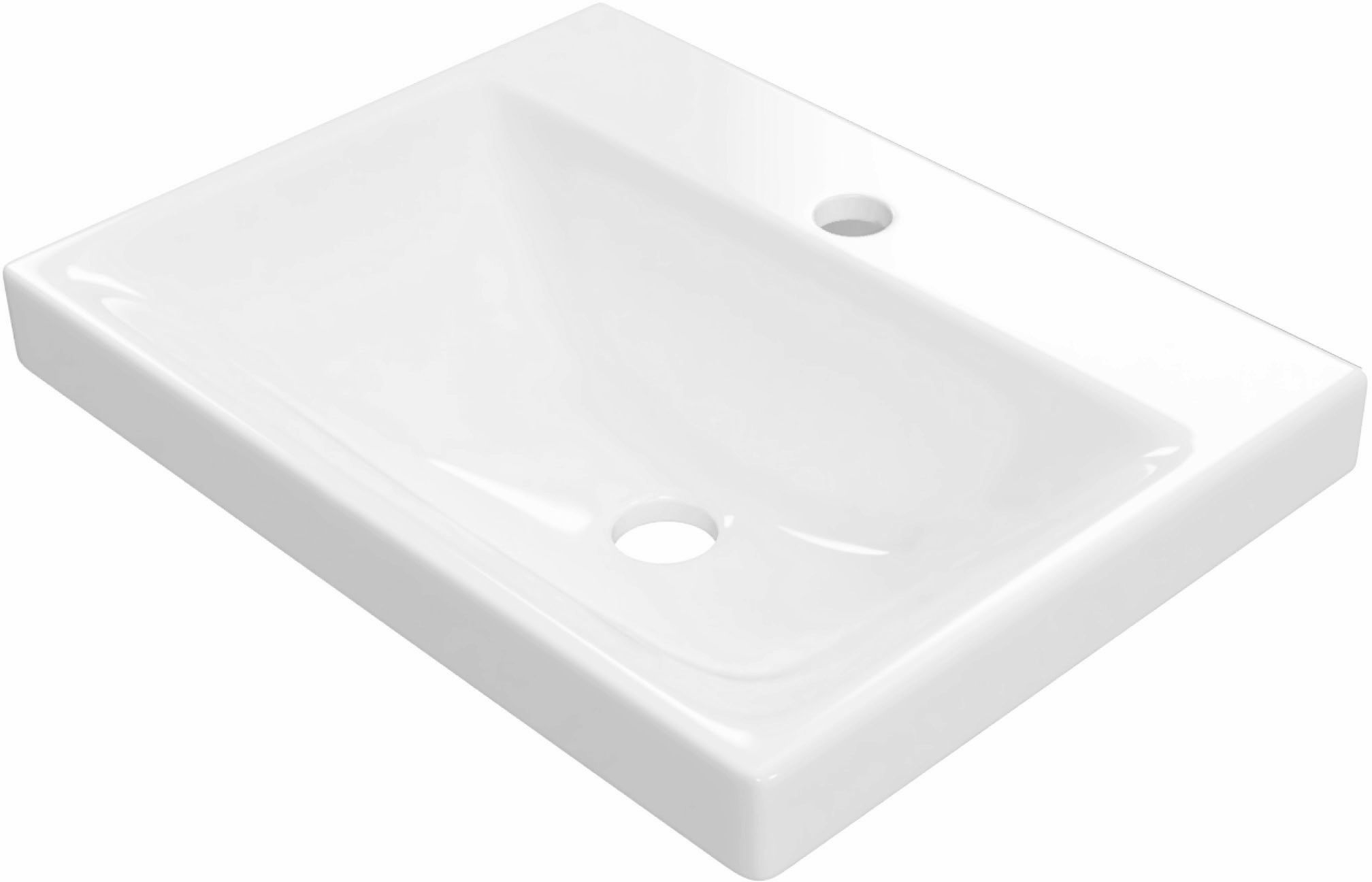 Excellent Blanko Waschbecken 49x37 cm rechteckig Möbel weiß CENL.6317.500.WH