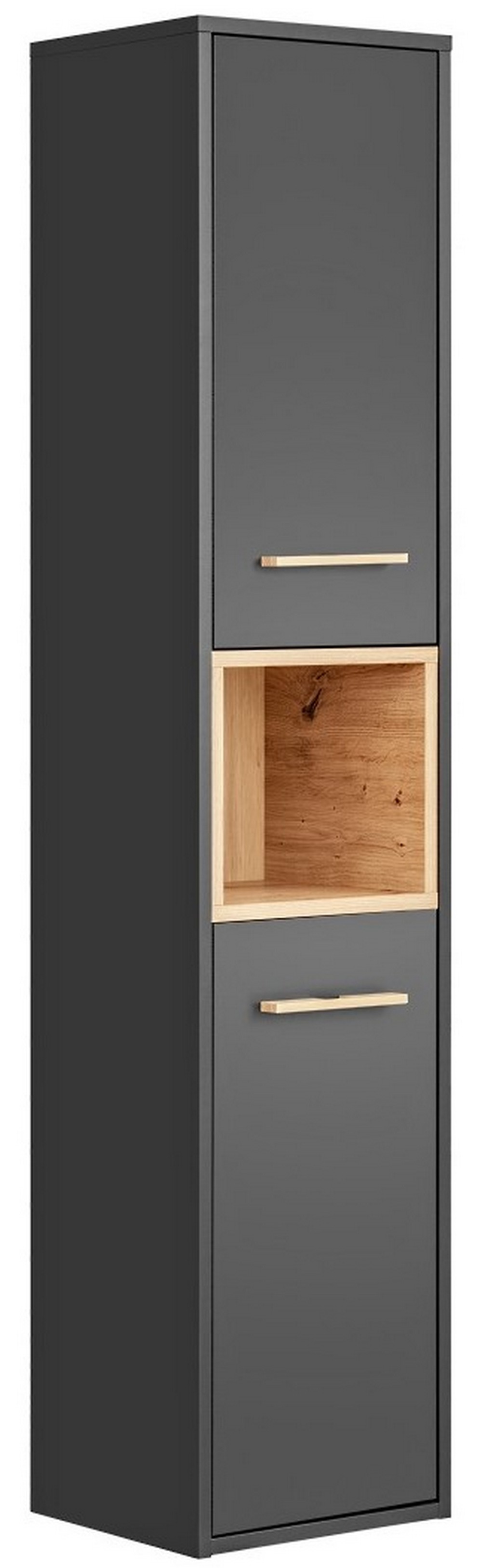 Comad Borneo Kabinett 36x33x170 cm Seitenschrank hängend graphit-grau-eiche BORNEOCOSMOS800FSC