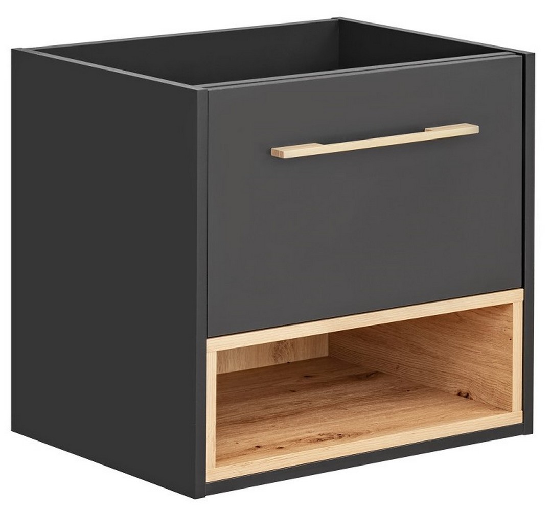 Comad Borneo Kabinett 60x46x57 cm Unterschrank hängend graphit-grau-eiche BORNEOCOSMOS820FSC