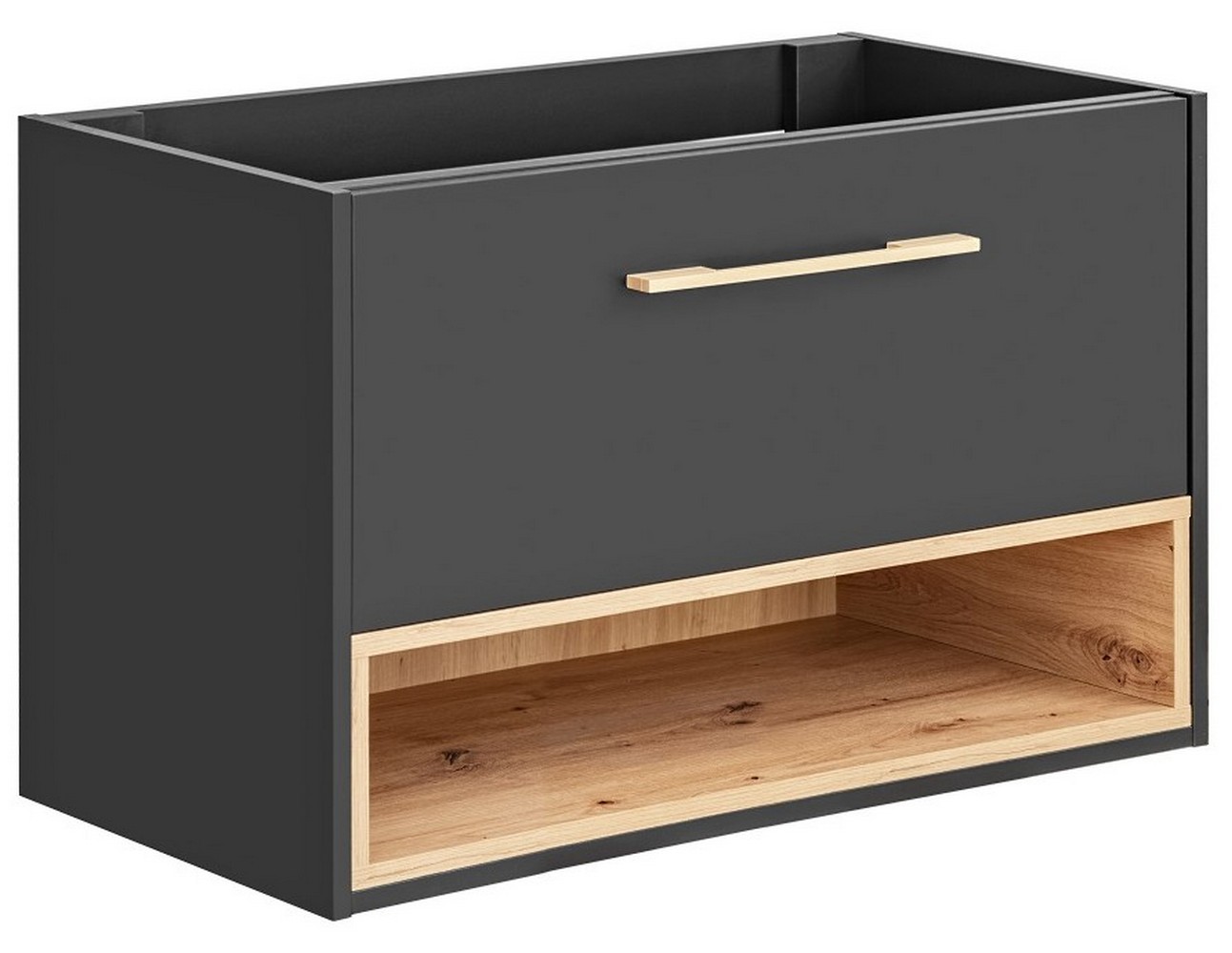 Comad Borneo Kabinett 80x46x57 cm Unterschrank hängend graphit-grau-eiche BORNEOCOSMOS821FSC